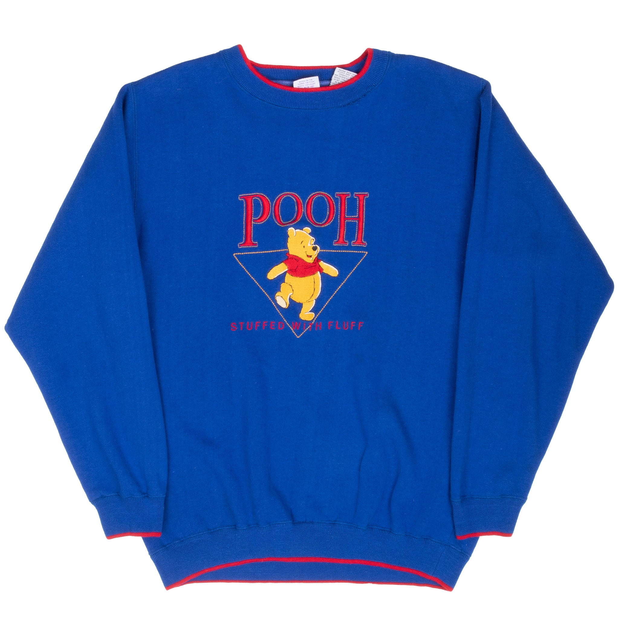 Vintage Disney Winnie The Pooh Embroidered 1990S Sweatshirt Size Large Made In Usa