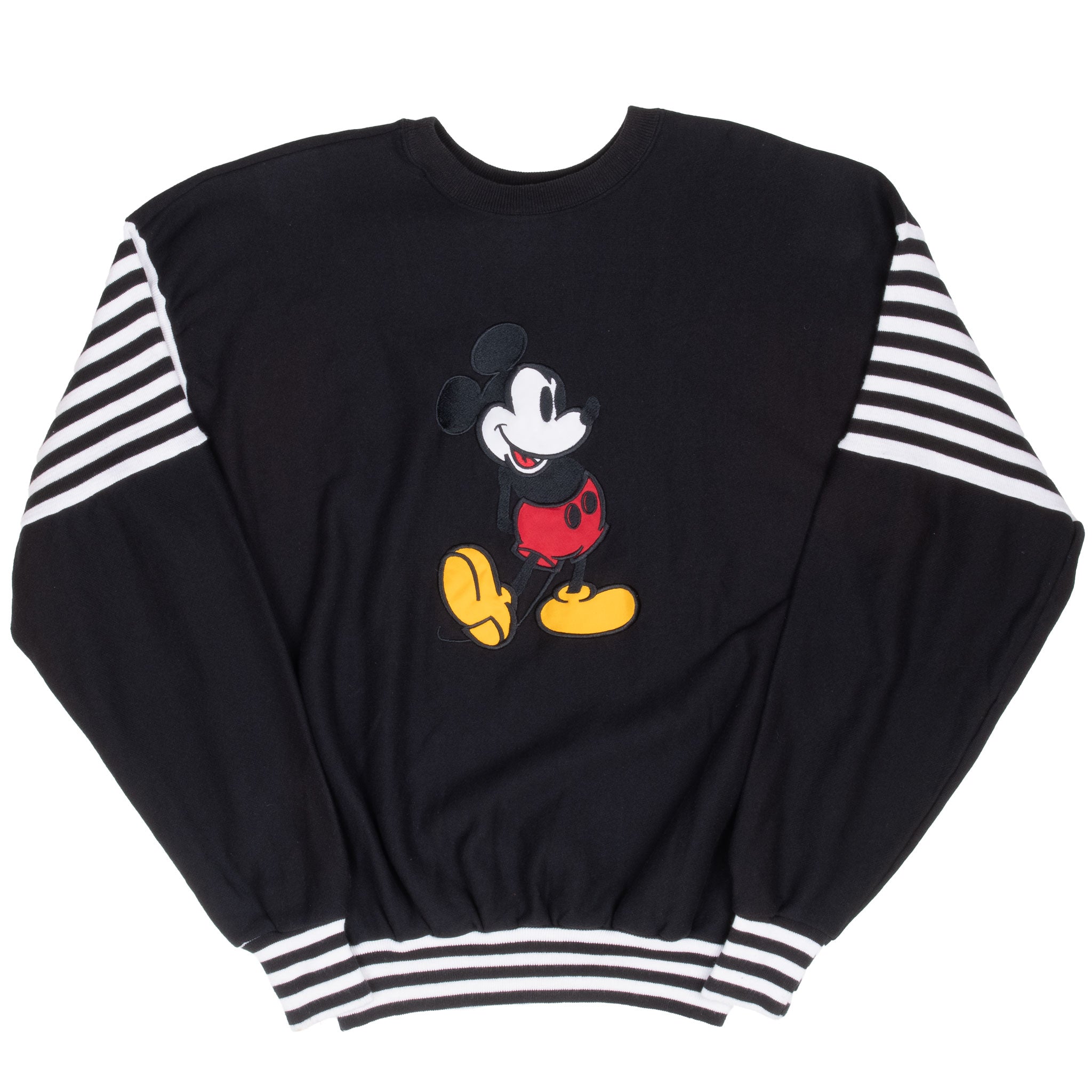 VINTAGE DISNEY MICKEY MOUSE EMBROIDERED SWEATSHIRT LARGE 1990S MADE IN USA