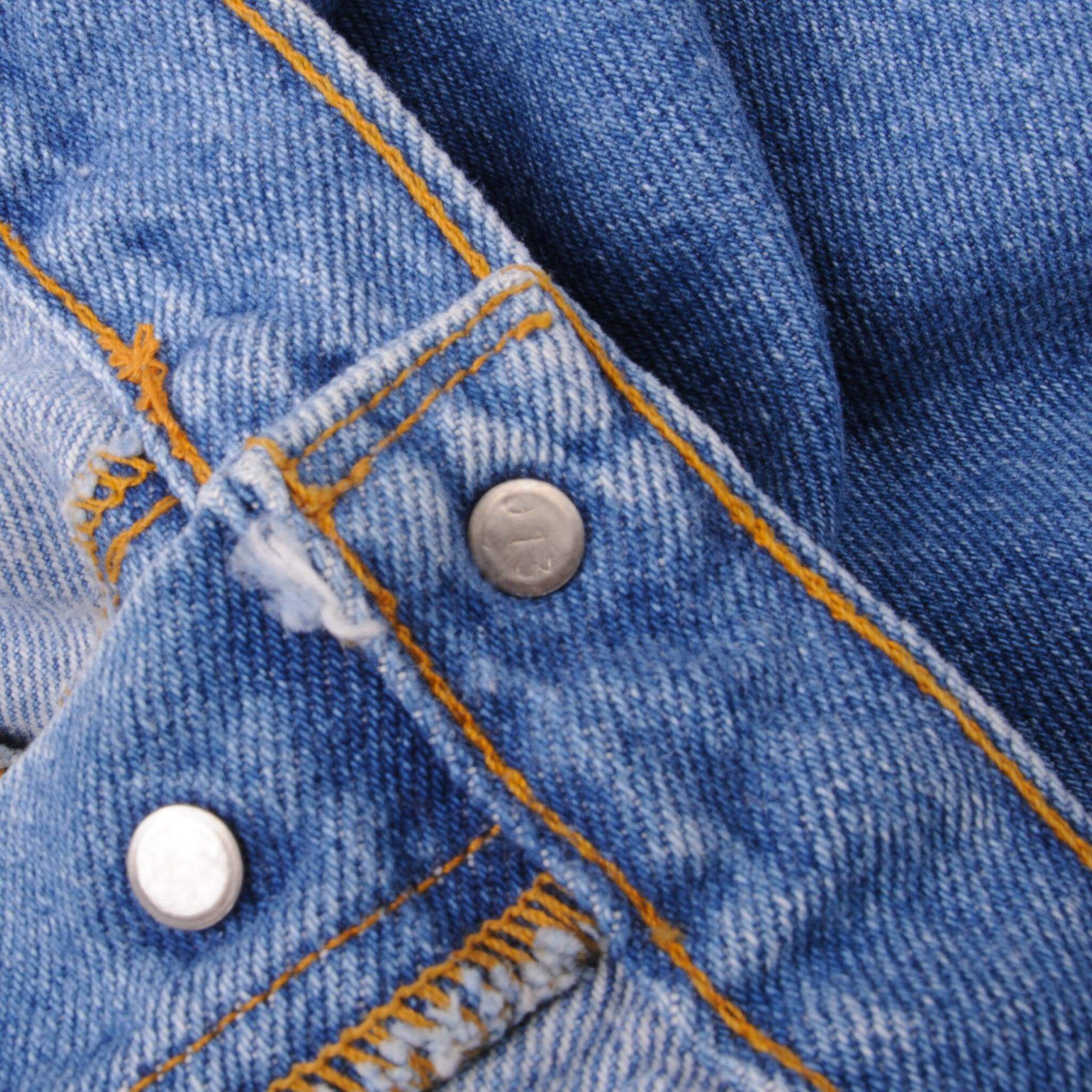 Beautiful Blue Levis 501 Jeans 1993 Size on Tag 38X32 Back Button #913