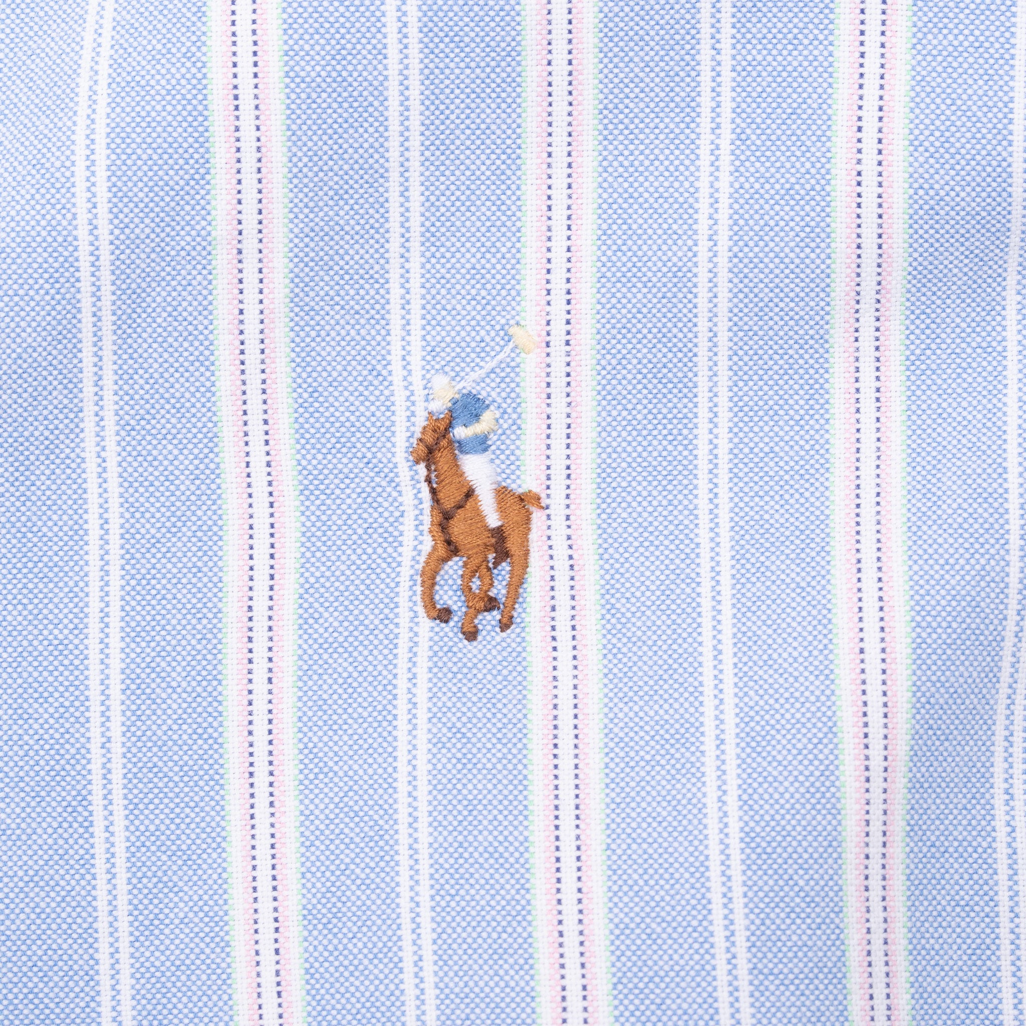 Vintage Ralph Lauren Classic Blue Striped Shirt Size Large