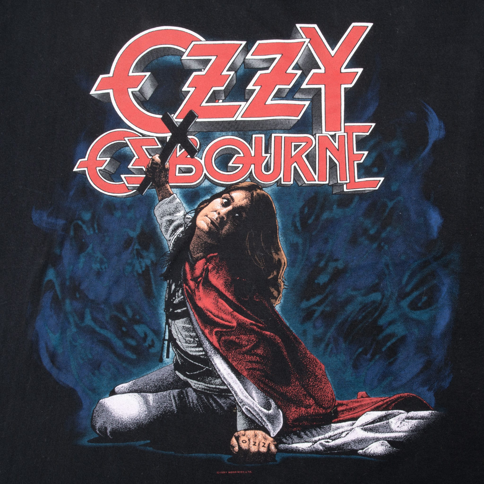 Vintage Ozzy Osbourne Wizzart Of Ozz 1992 Tee Shirt Size Xl