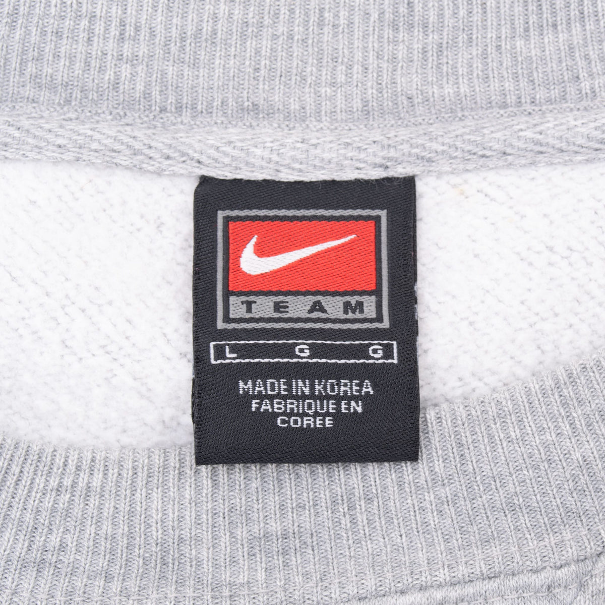 Vintage Nike Ncaa Byu Cougars Grey Crewneck Sweatshirt 1990S Size Large