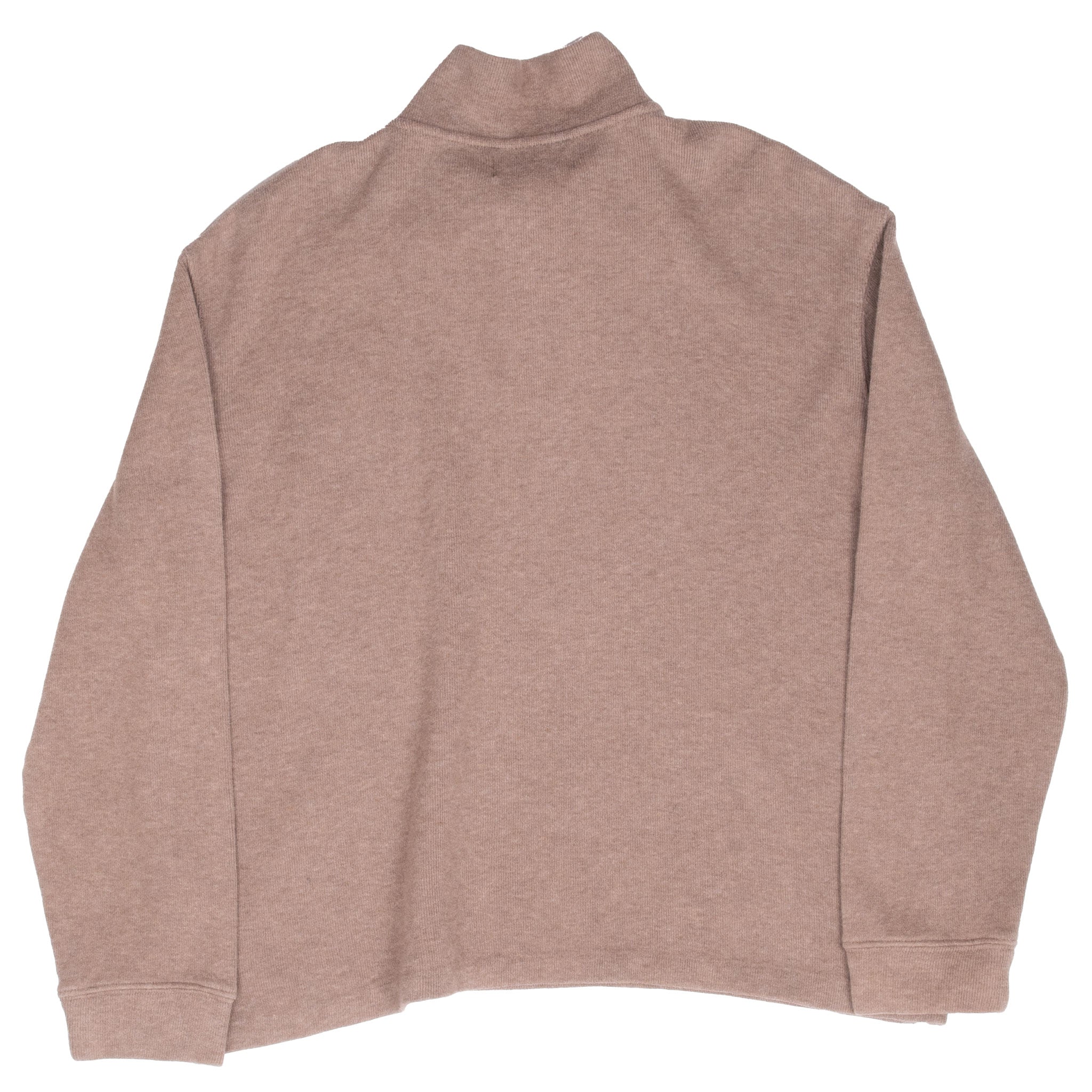 Vintage Polo Ralph Lauren Beige Quarter Zip Sweatshirt Size Large 1990S