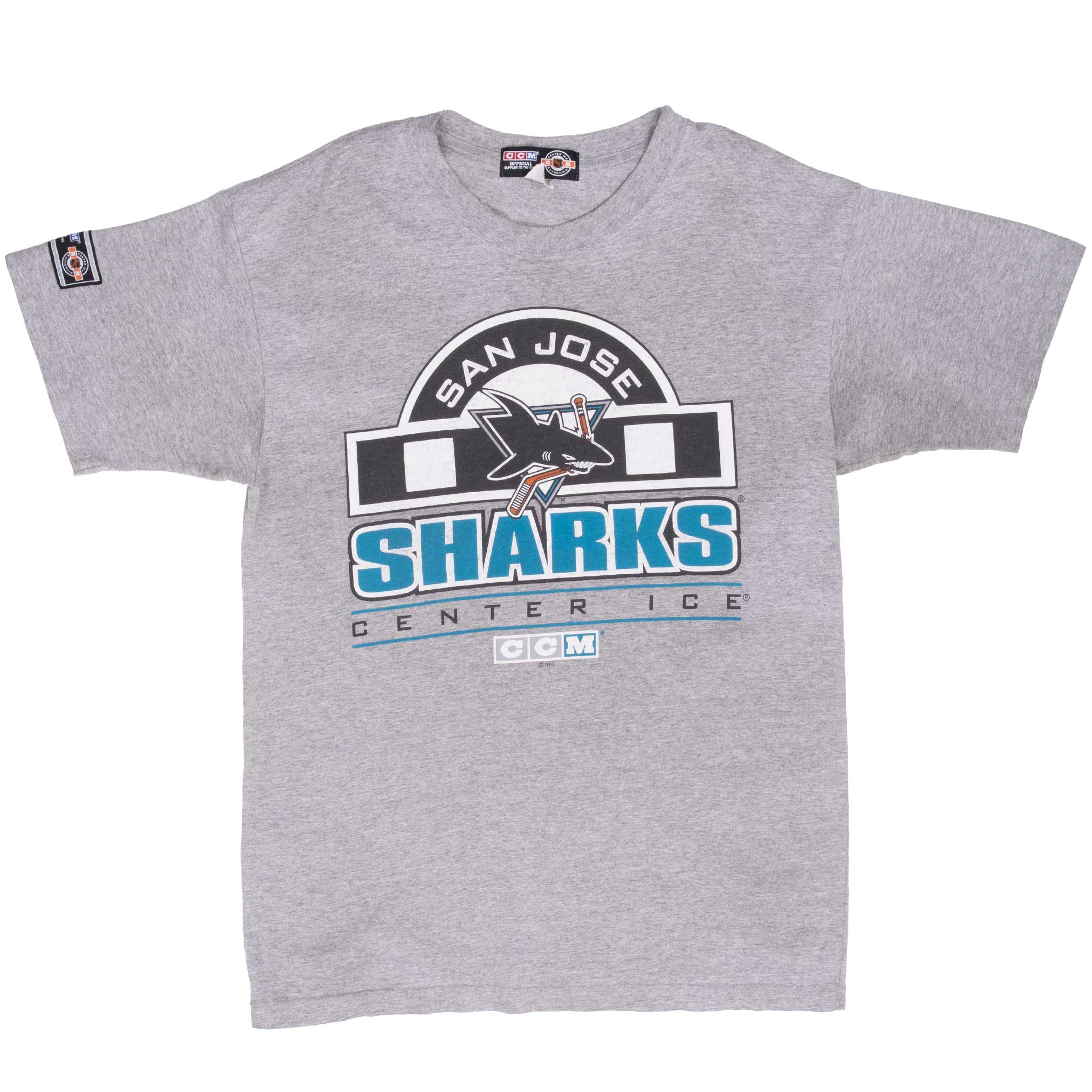 Vintage Nhl San Jose Sharks Tee Shirt 1990S Size Large