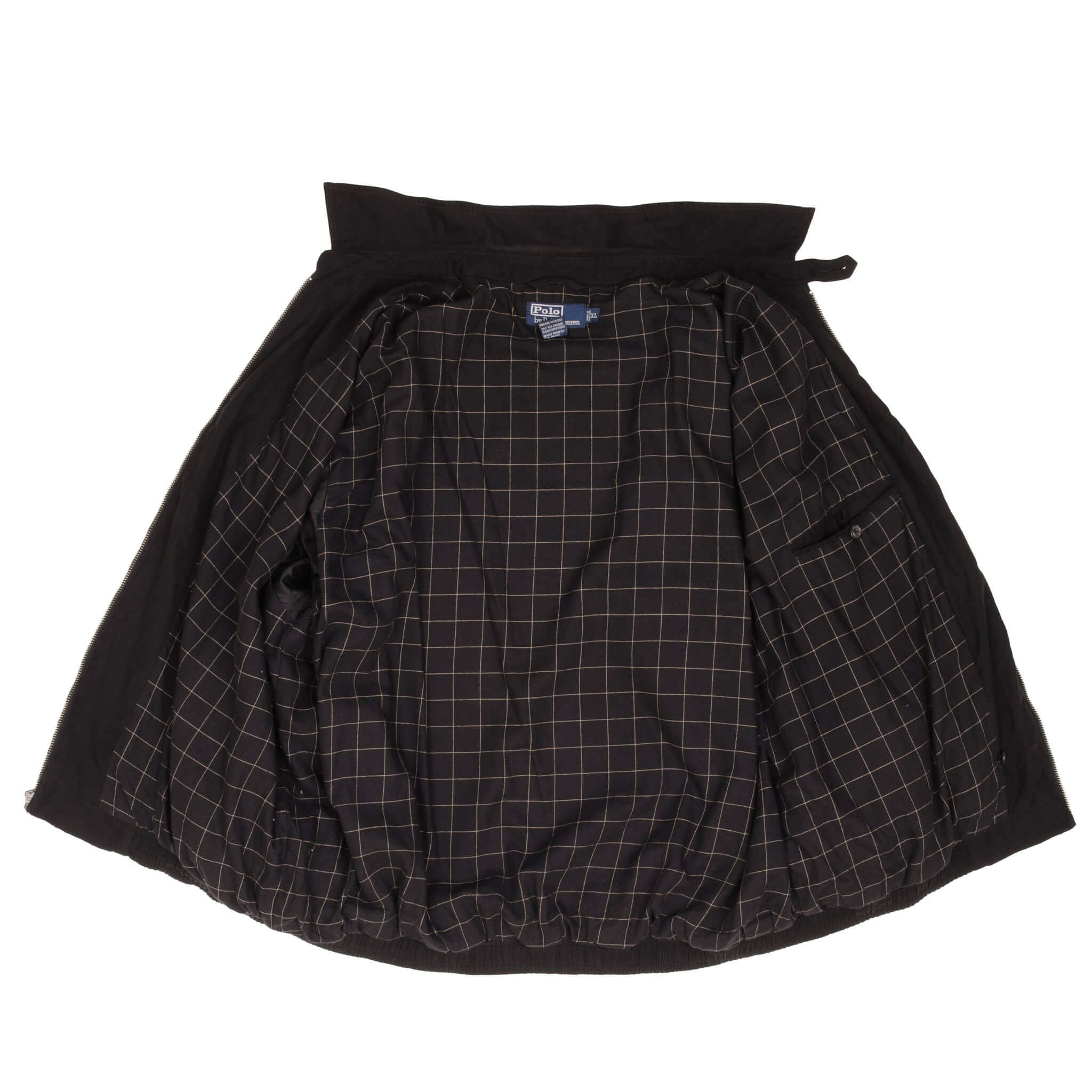 Vintage Polo Ralph Lauren Black Harrington Golf Jacket 1990S Size XL