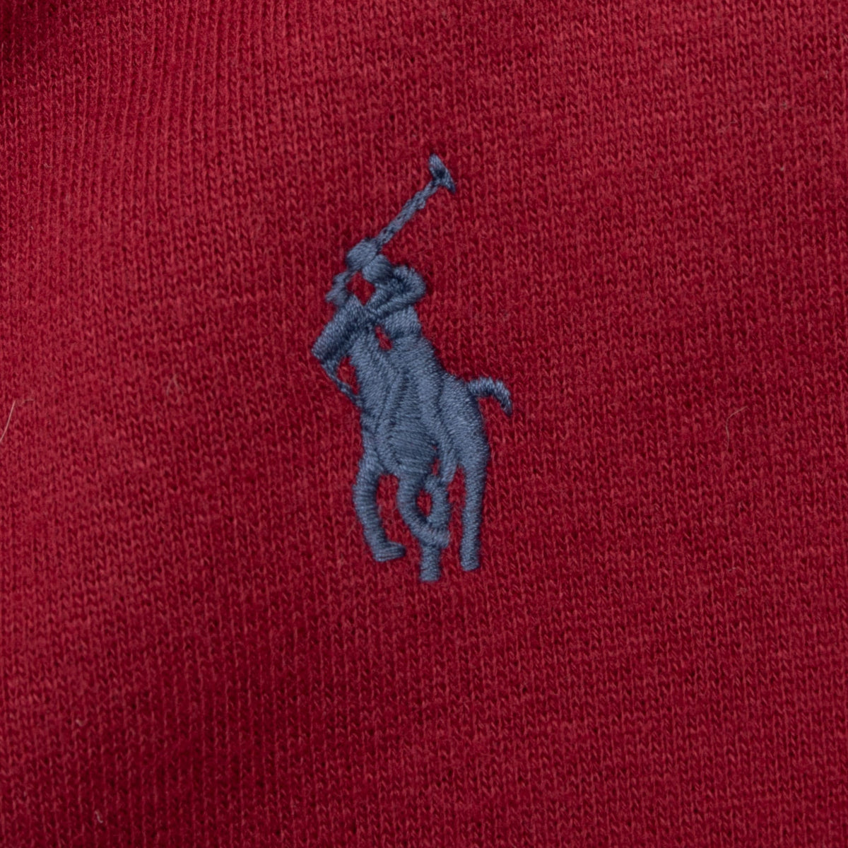 Vintage Ralph Lauren Burgundy Full Zip Hoodie Sweatshirt Size Large