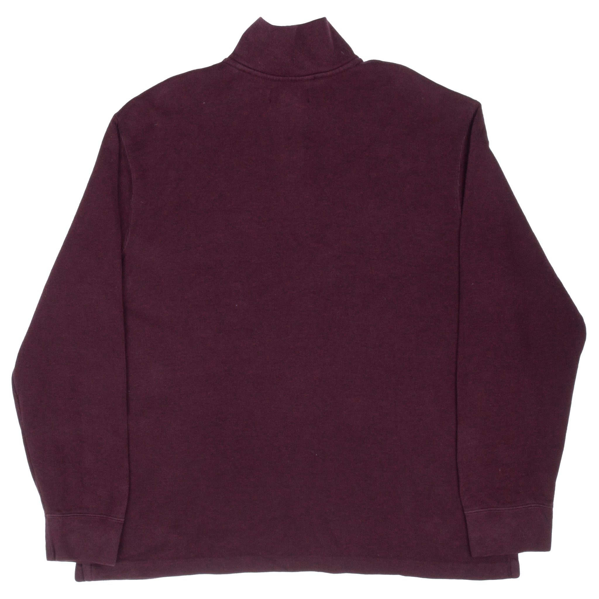 Vintage Polo Ralph Lauren Burgundy Quarter 1/4 Zip Sweater 1990S Size XL