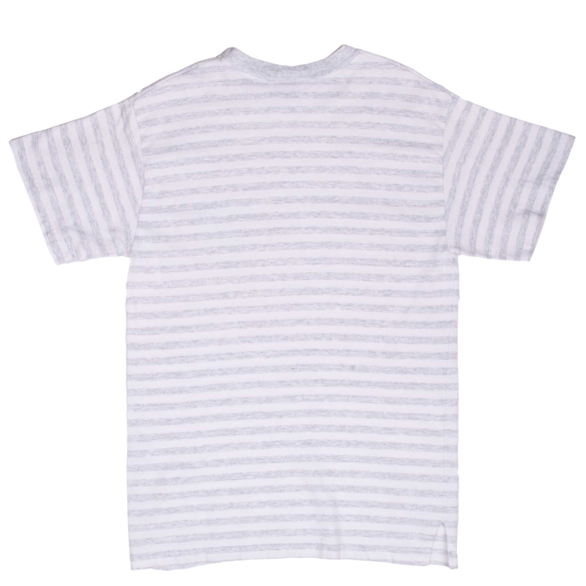 Vintage Ncaa Byu Brigham Young Cougars 1990S Striped Tee Shirt Size Medium Made In Usa