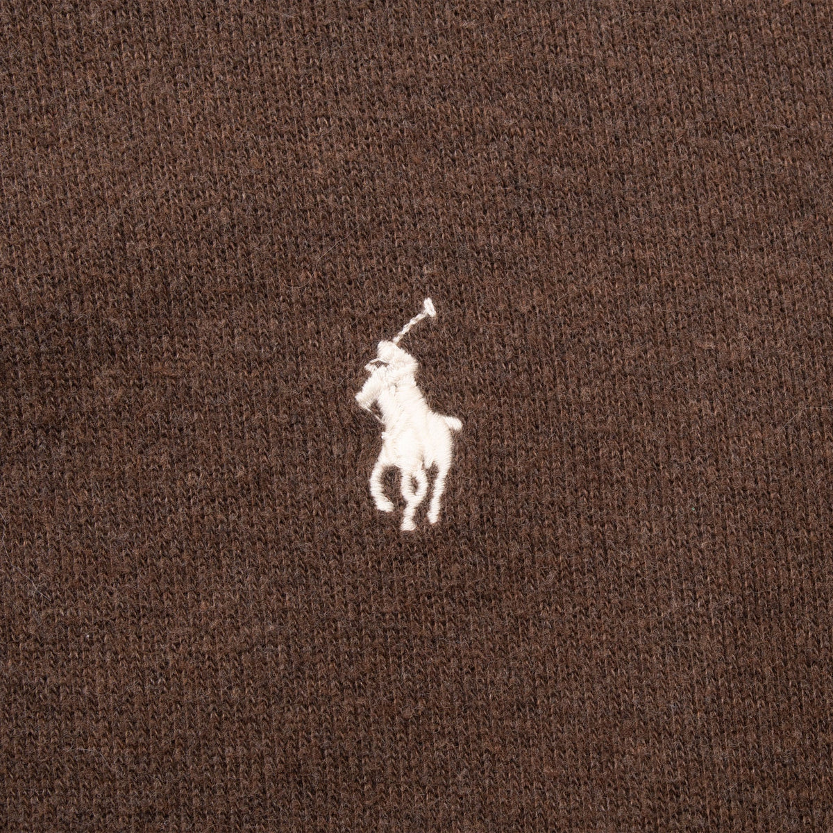 Polo Ralph Lauren Brown Quarter 1/4 Zip Sweater Size XL
