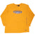 Vintage Starter Athletic Yellow Long Sleeve Tee Shirt 1990S Size XL