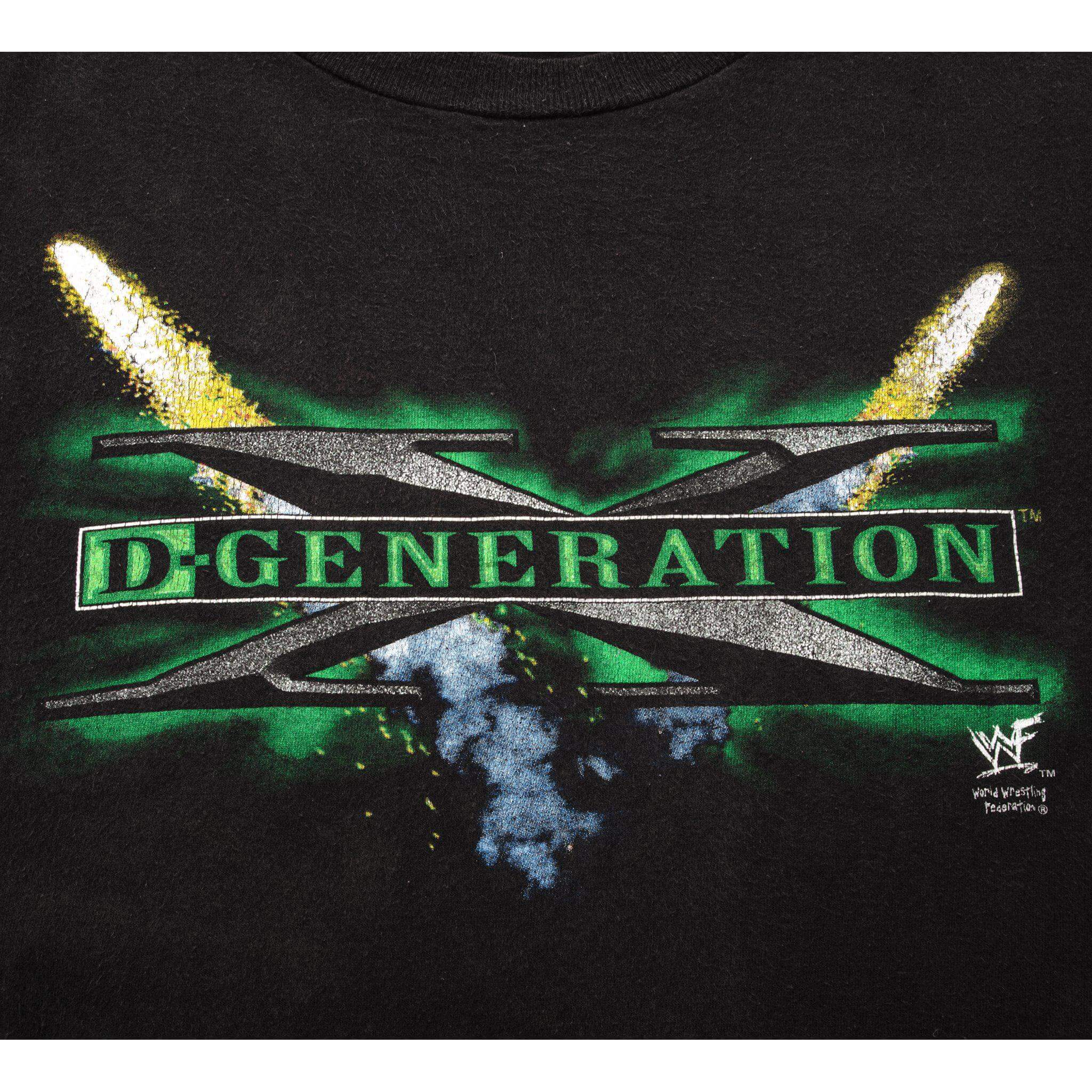 VINTAGE WWF D-GENERATION X TEE SHIRT 1998 SIZE MEDIUM
