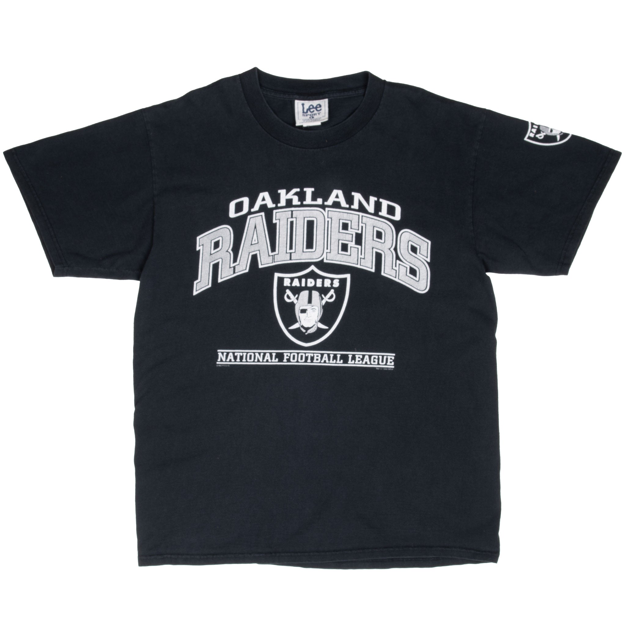 Vintage Nfl Oakland Raiders Black Tee Shirt 1998 Size Large