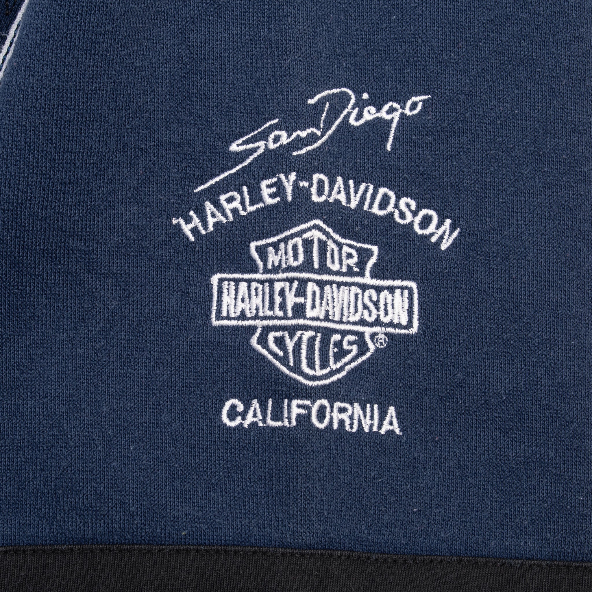 VINTAGE HARLEY DAVIDSON SAN DIEGO HOODIE SWEATSHIRT 2000S MEDIUM