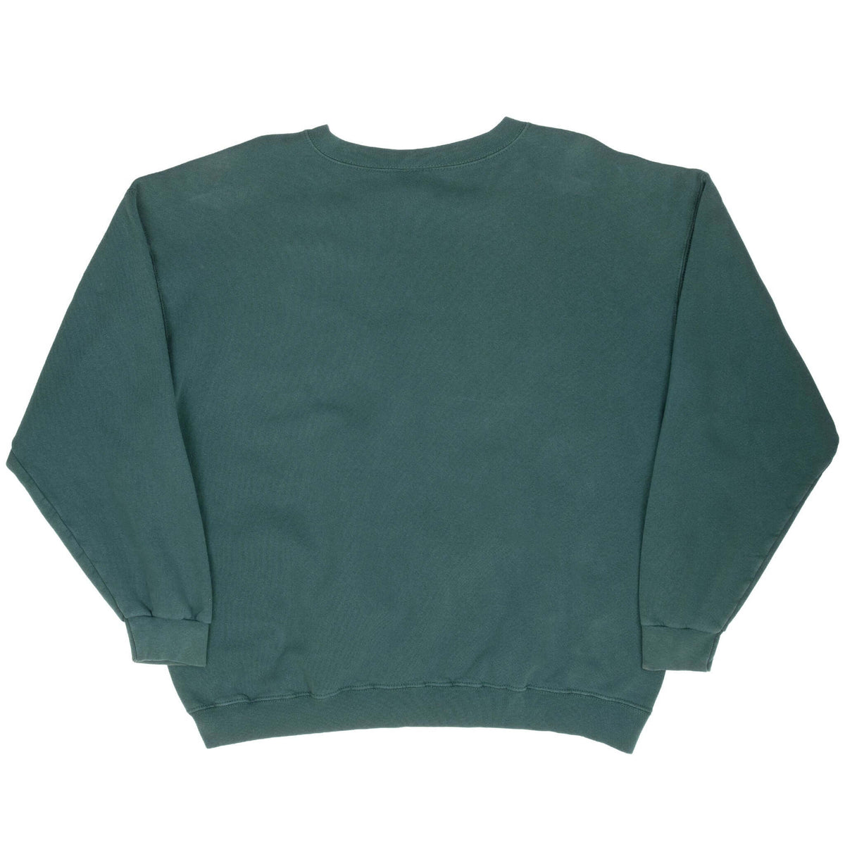 Vintage Nike Big Swoosh Green Sweatshirt 1990S Size Large Made In Usa