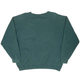 Vintage Nike Big Swoosh Green Sweatshirt 1990S Size Large Made In Usa