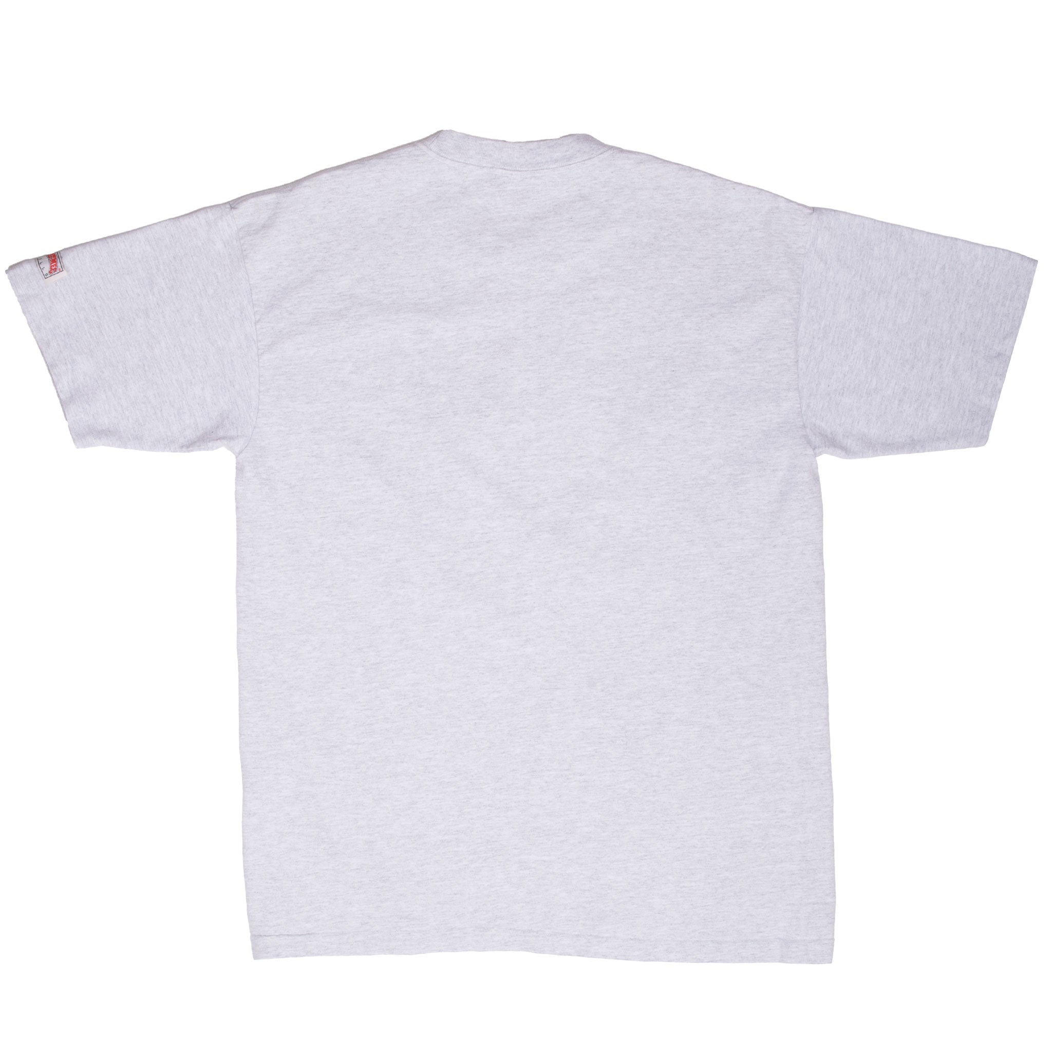 VINTAGE NCAA CONNECTICUT YELLOW JACKET EMBROIDERED TEE SHIRT LARGE MADE IN USA