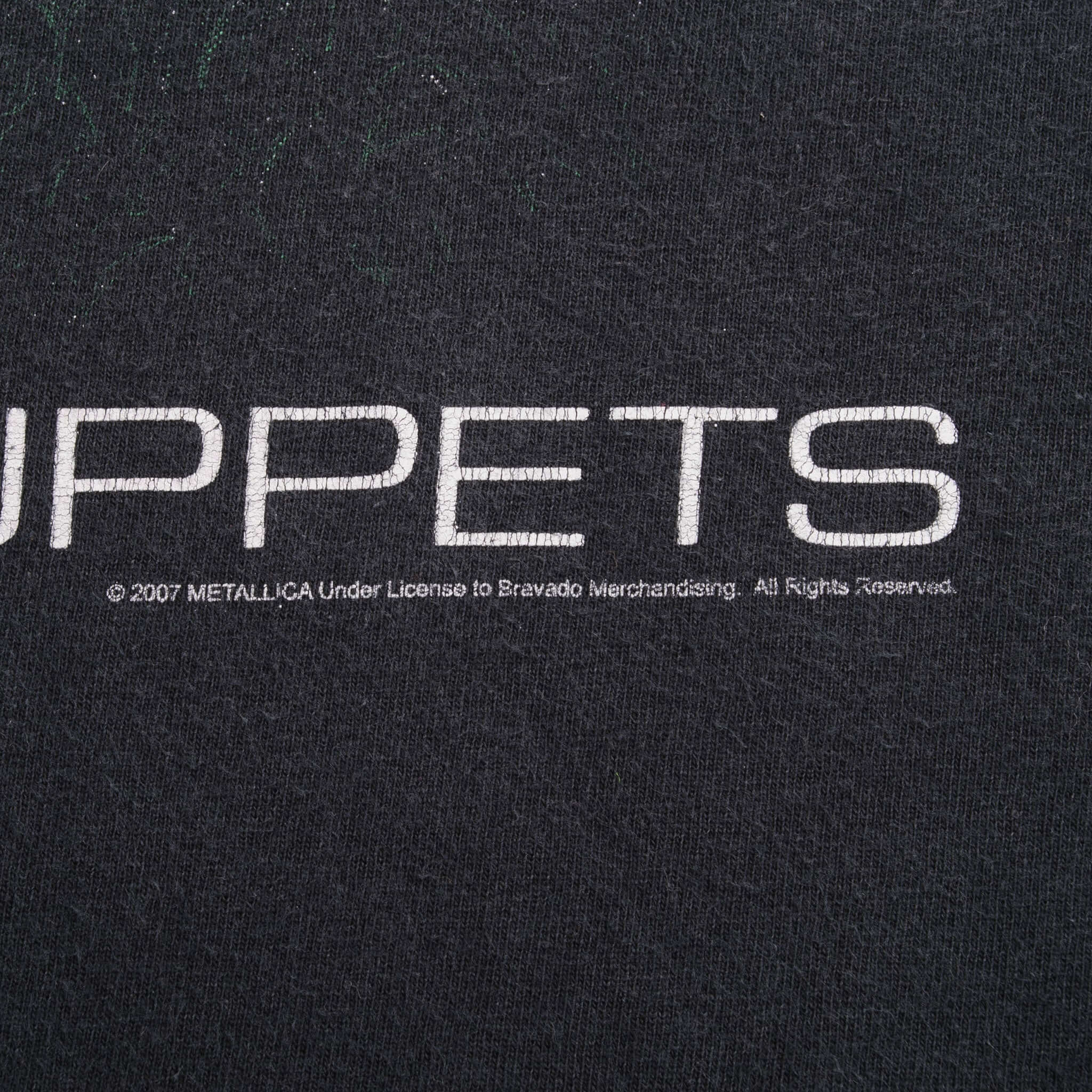 Vintage Metallica Master Of Puppets Tee Shirt 2007 Size 2XL