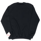 Vintage Jerzees Black Blank Crewneck Sweatshirt 1990 Size Large Made In Usa Deadstock