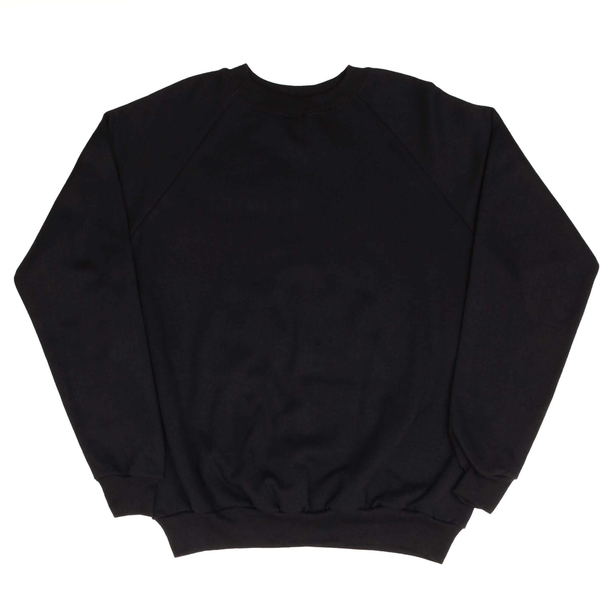 Vintage Hanes Her Way Roomy Fit Blank Black Sweatshirt 1994 Size Large