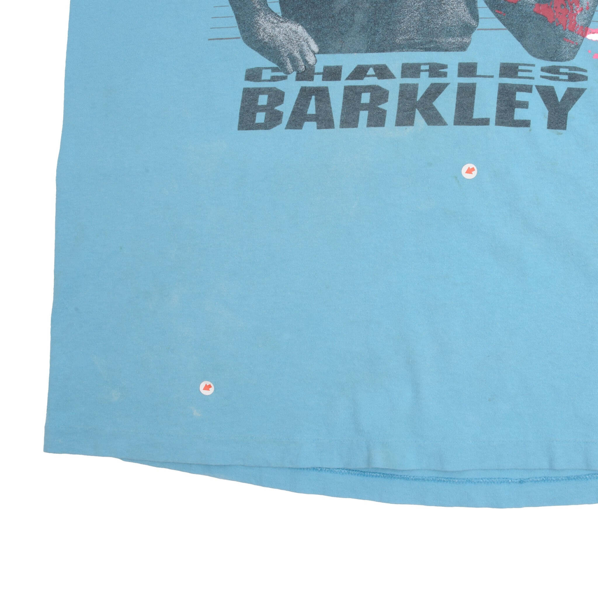VINTAGE NIKE CHARLES BARKLEY TEE SHIRT LATE 1980S SIZE LARGE MADE IN USA