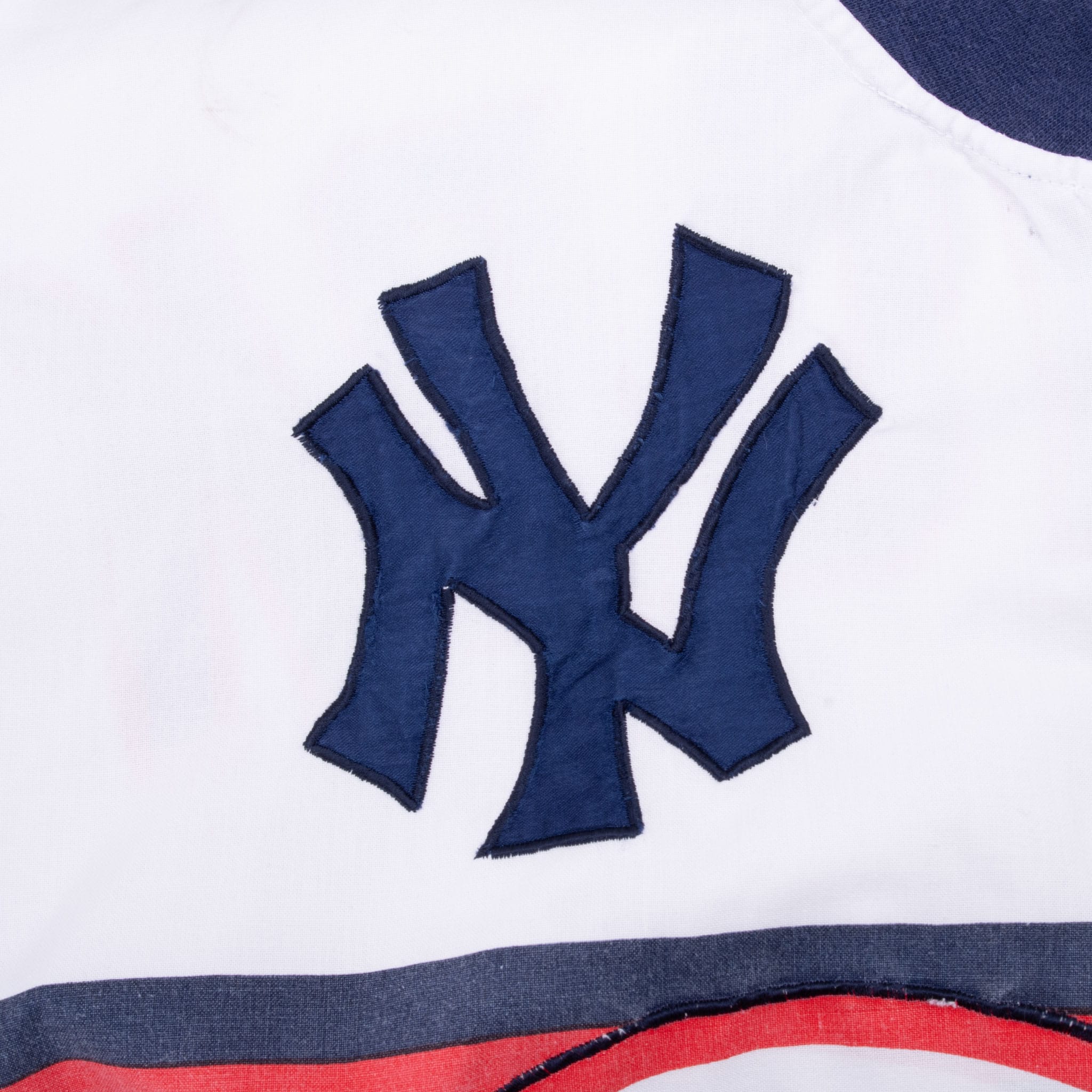 Vintage Mlb New York Yankees All Over Print 1980S Pullover Starter Jacket Size Large