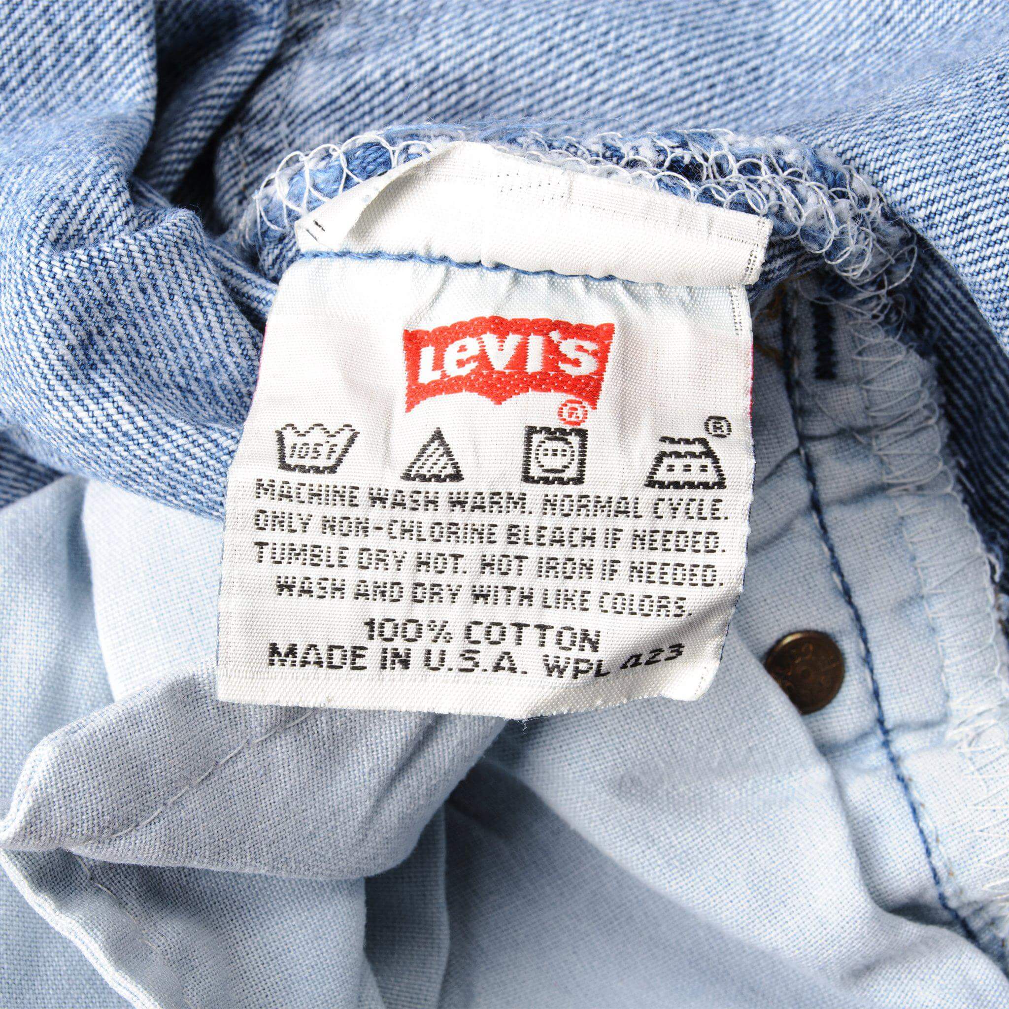 VINTAGE LEVIS 501 JEANS 1990'S INDIGO WOMAN SIZE W25 L30 MADE IN USA