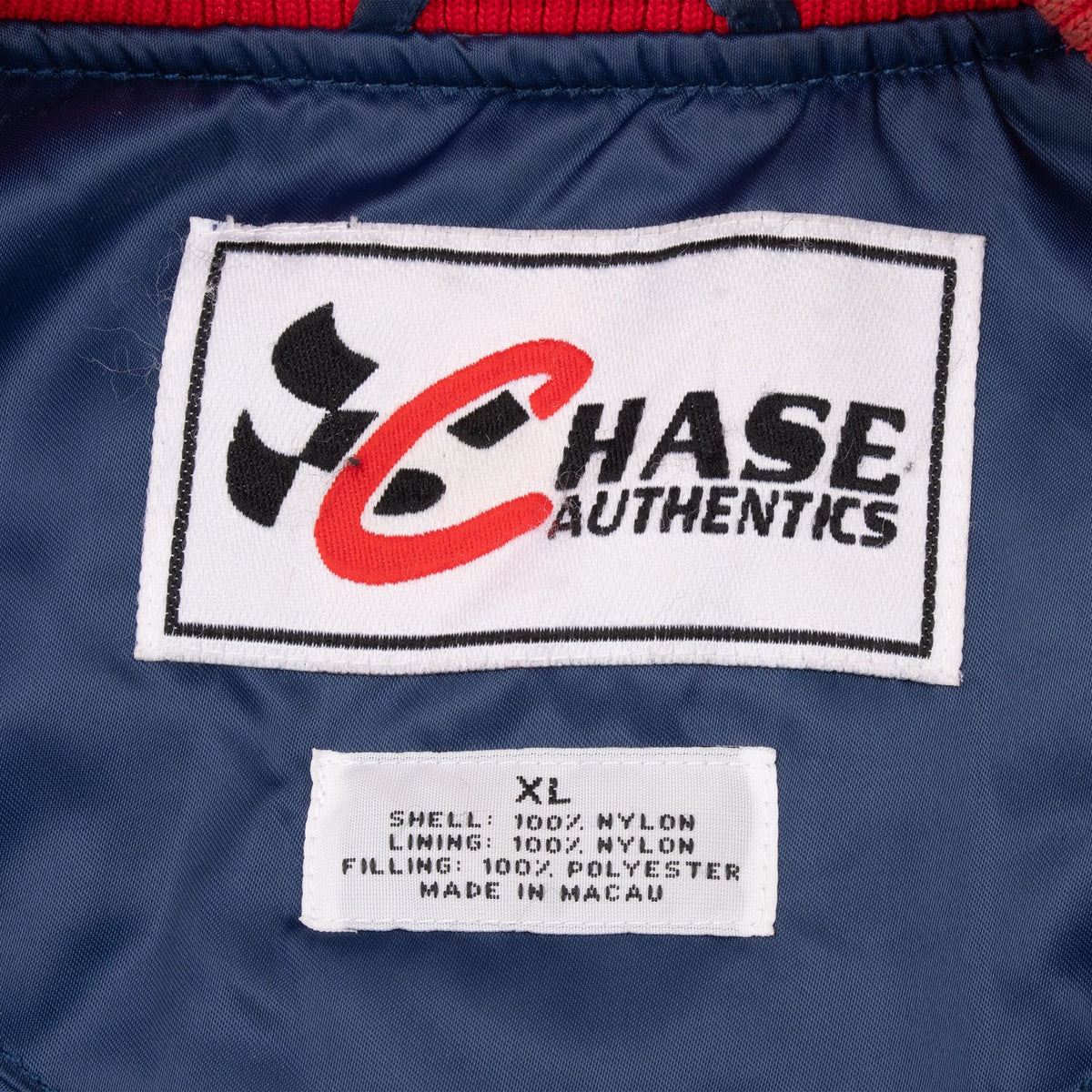 Vintage Nascar Rusty Wallace Millers Lite Satin Bomber Jacket 1990S Size XL