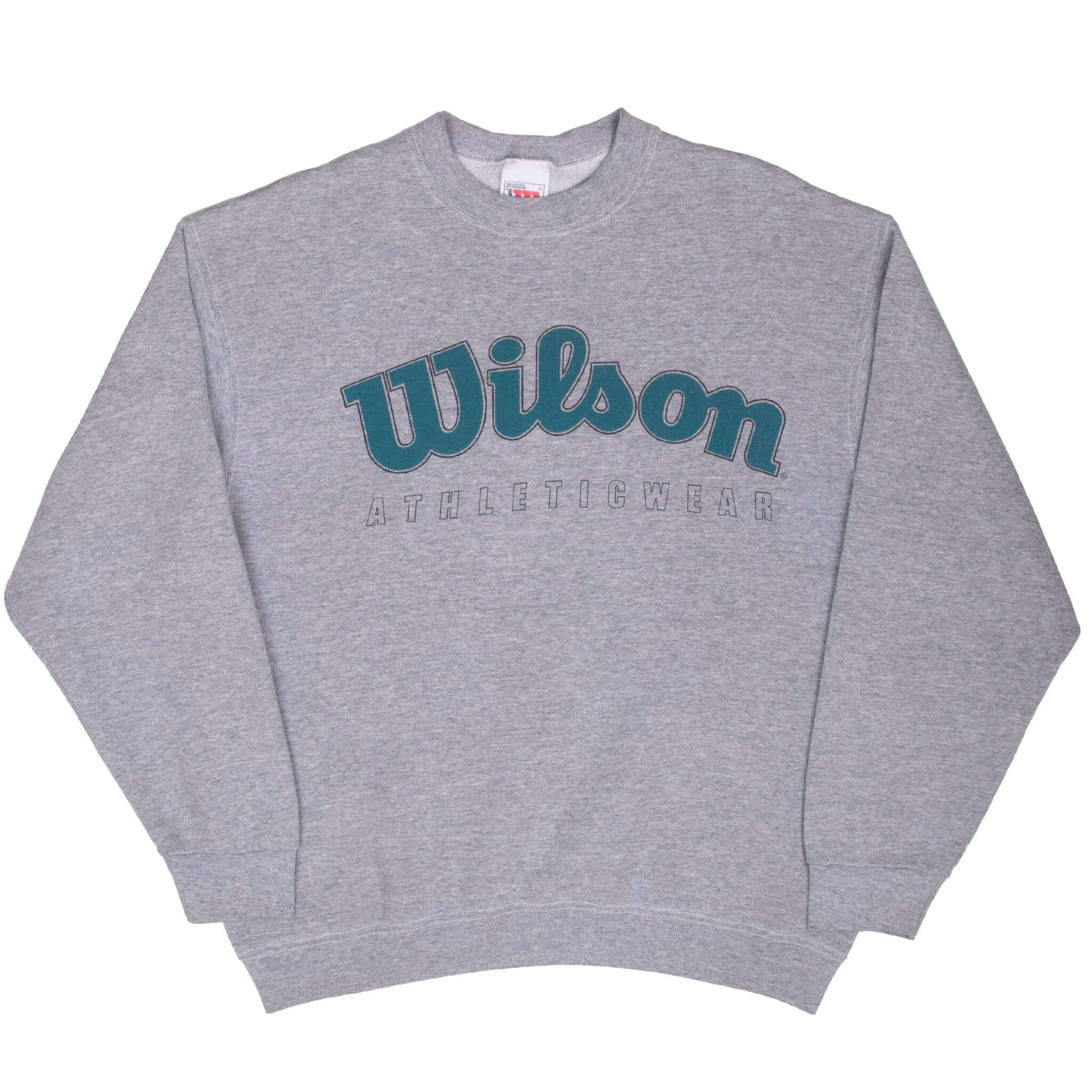 Vintage Wilson Blue Sweatshirt 1990S Size Large Made In Usa