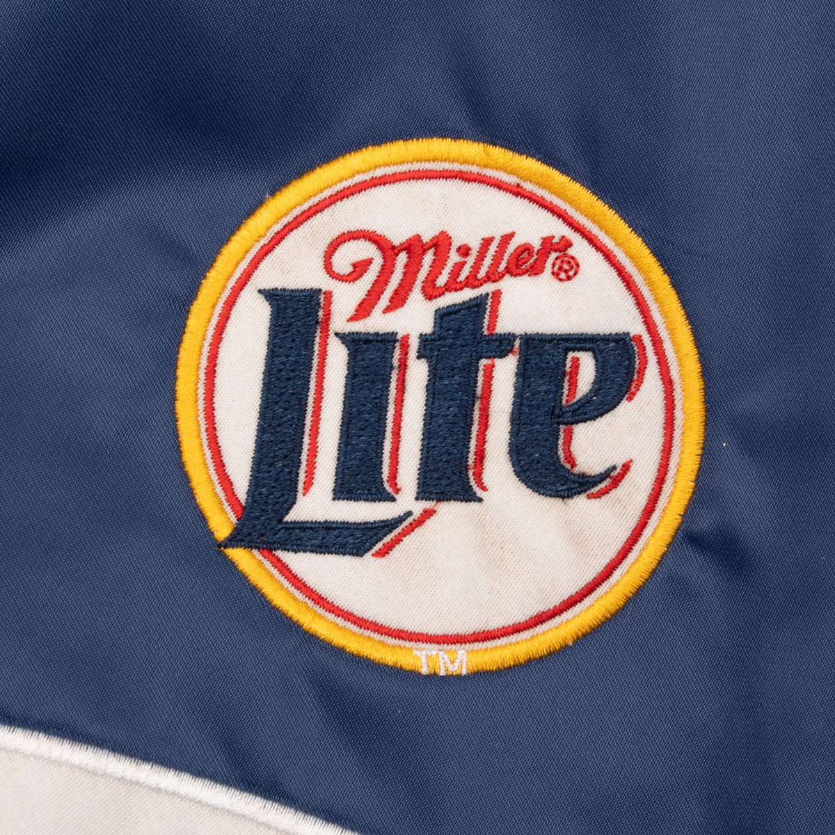 Vintage NASCAR Rusty Wallace Miller Lite Satin Bomber Jacket 1990s Size XL