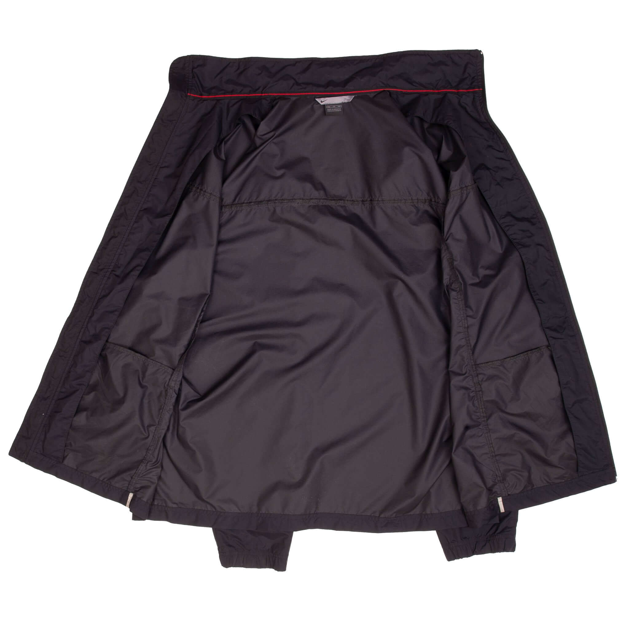 Vintage Nike Classic Black Windbreaker Jacket 2000S Size 2XL