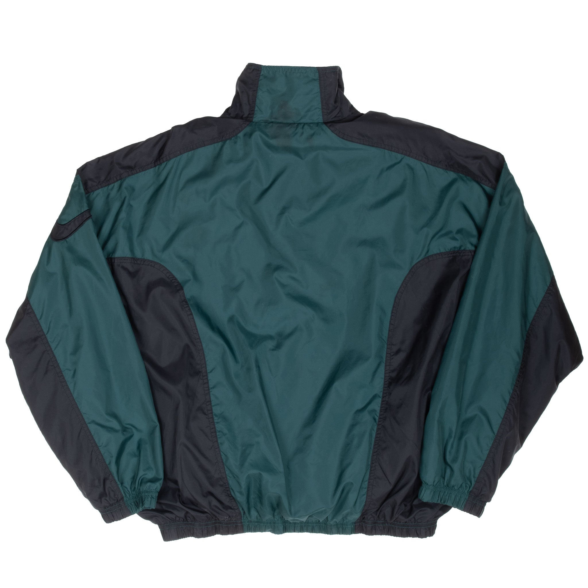 Vintage Nike Green Black Windbreaker Jacket 1990S Size Medium