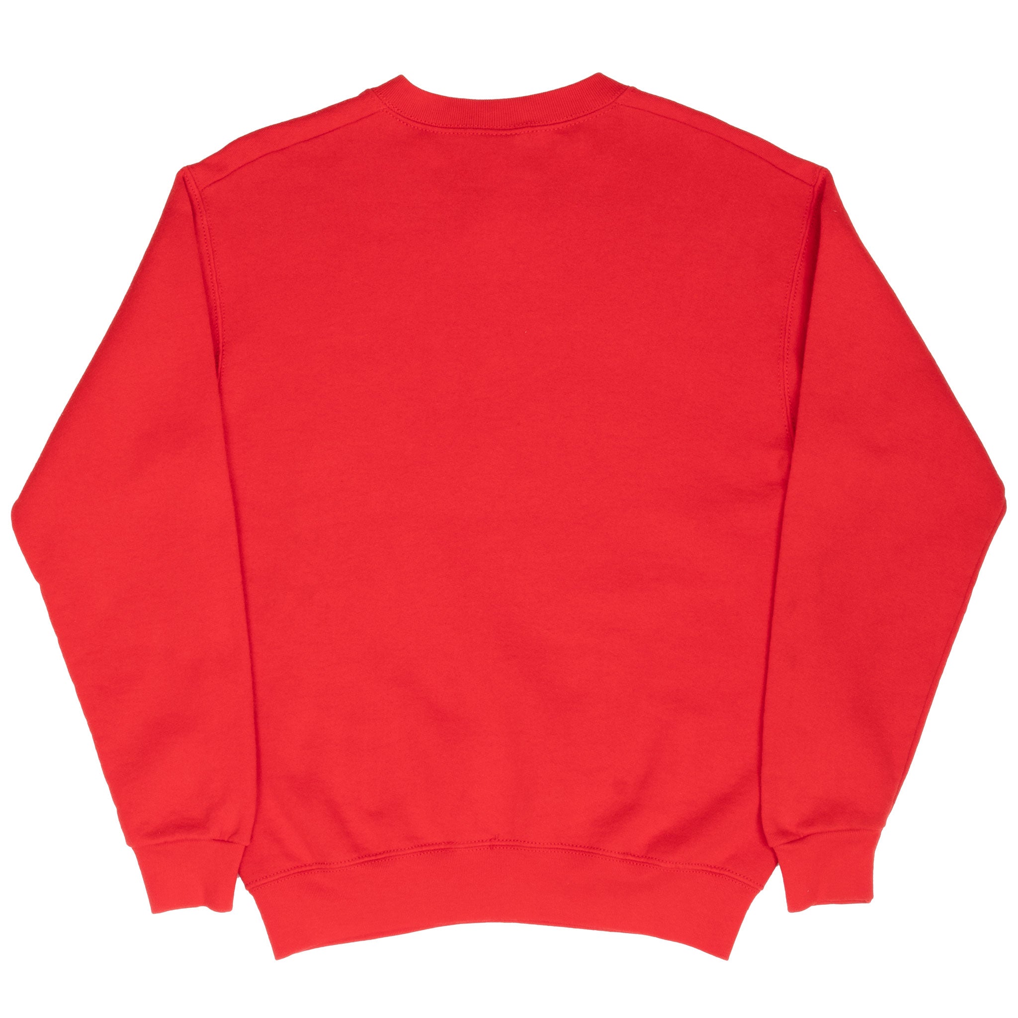 Plain back of red Kansas City Chiefs crewneck sweatshirt