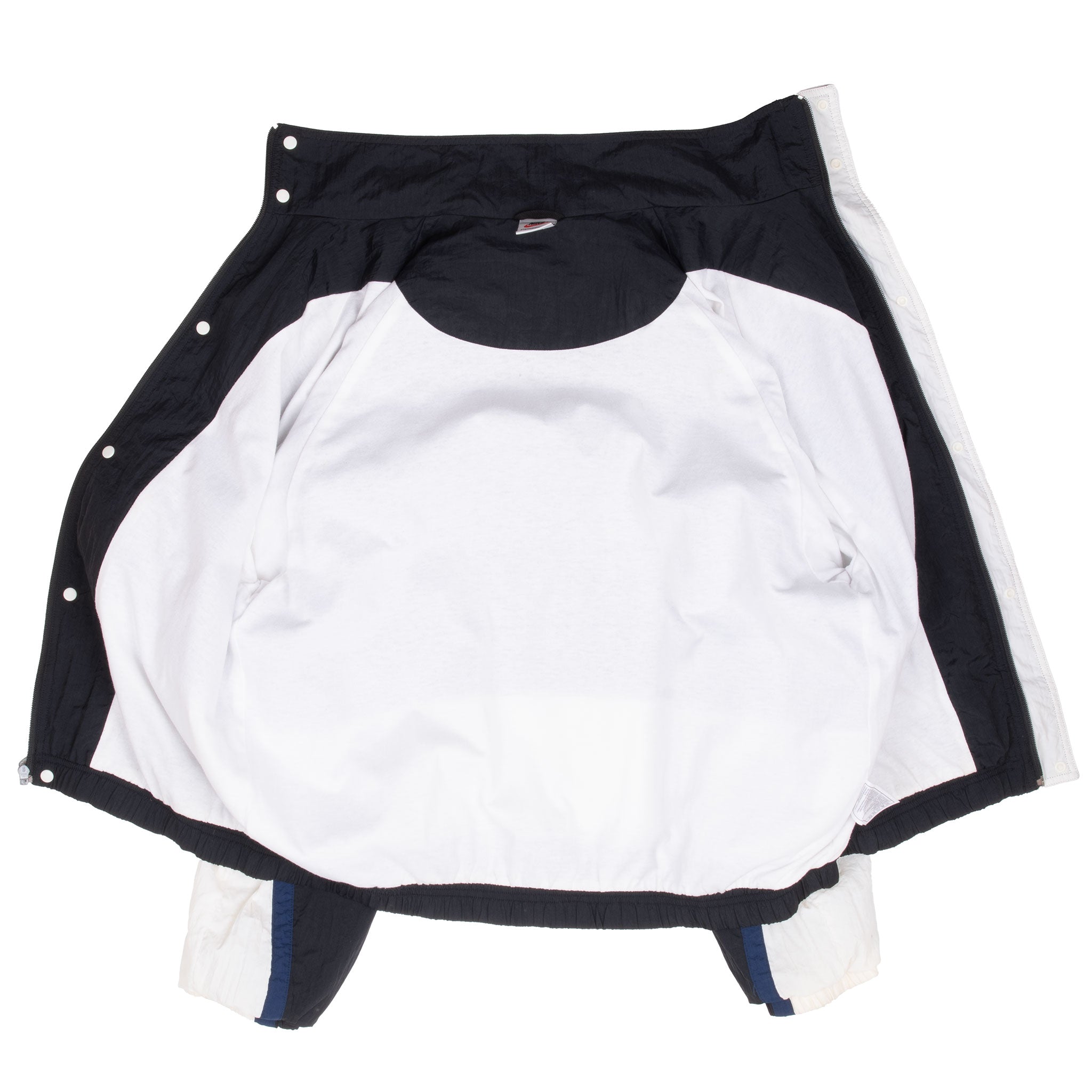 Vintage Nike Big Swoosh Blue Windbreaker Jacket 1990S Size Large