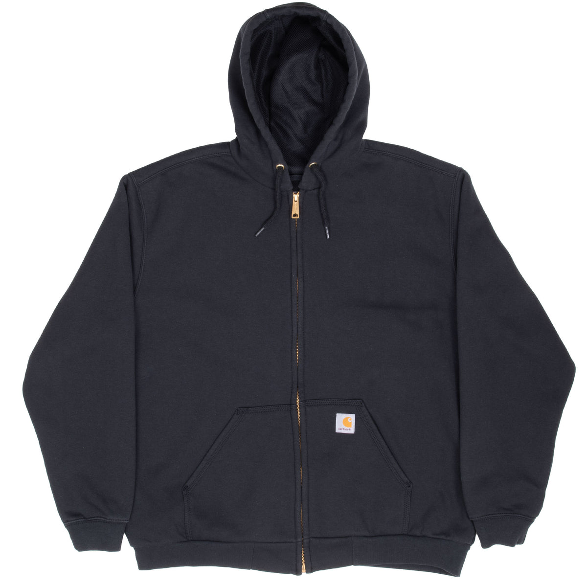 Vintage Carhartt Rain Defender Heavyweight Full Zip Black Hoodie Sweatshirt Size Large