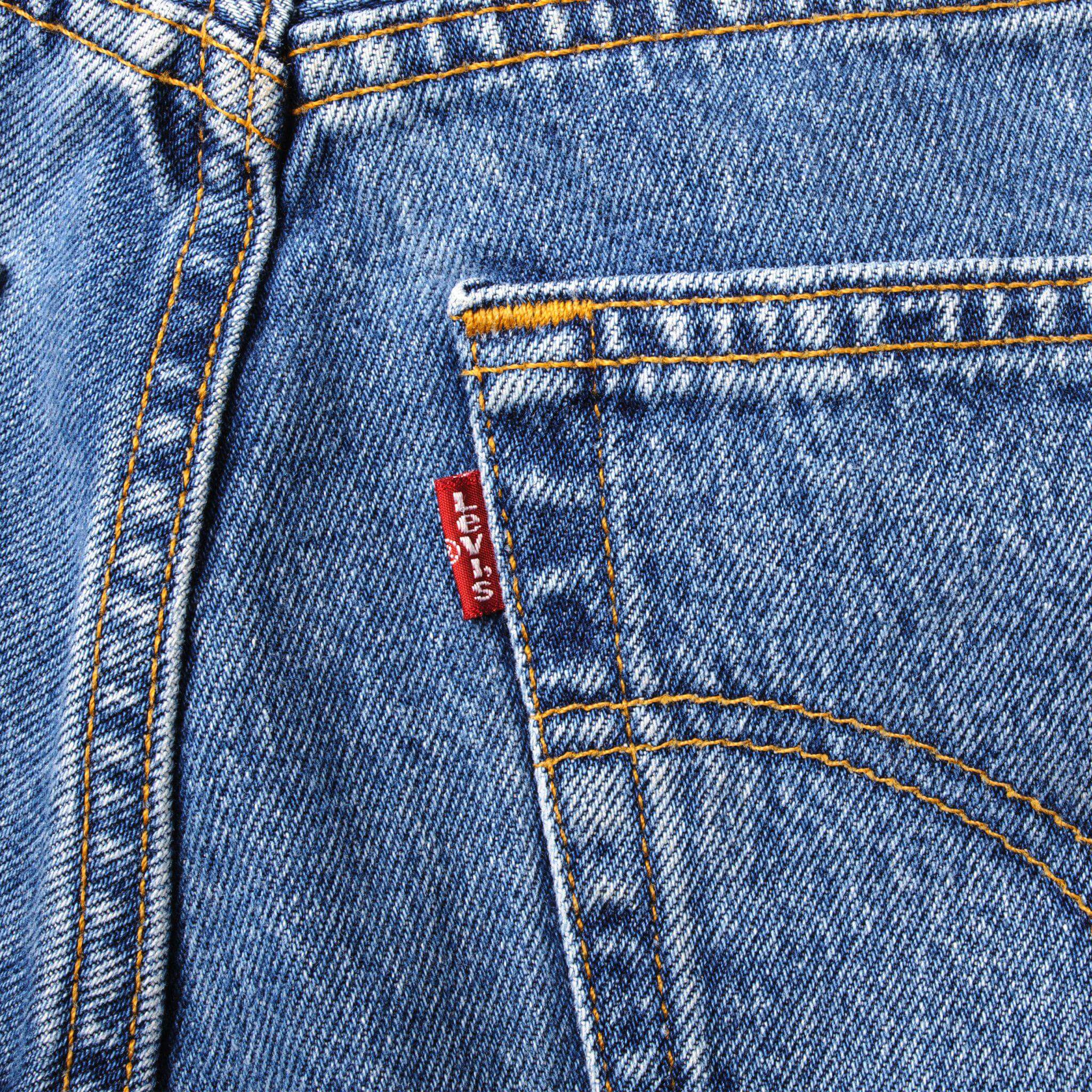 VINTAGE LEVIS 501 JEANS INDIGO 1990S WOMAN SIZE W25 L31 MADE IN USA