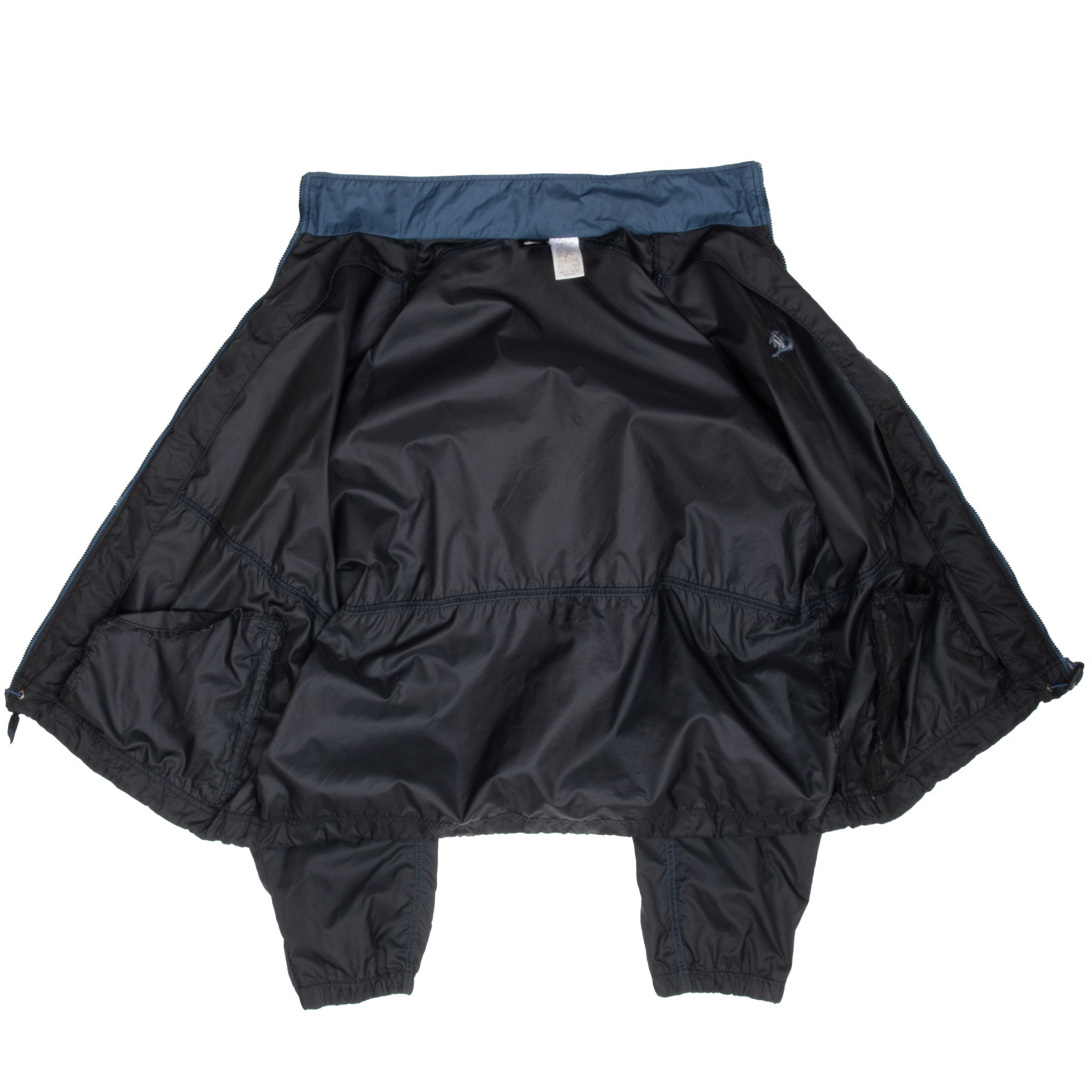 Vintage Nike Classic Swoosh Black Windbreaker Jacket 1990S Size Large