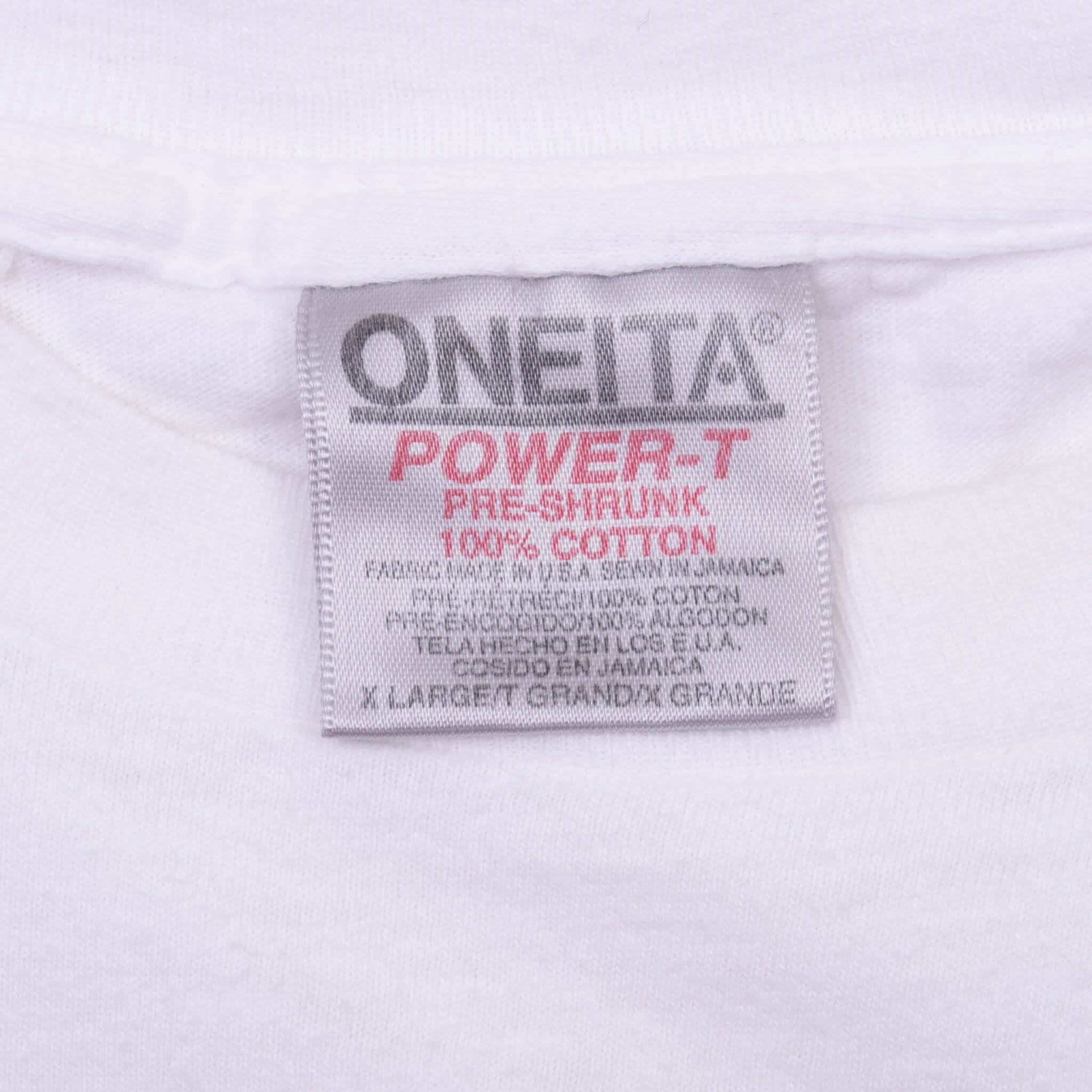 Vintage The Beatles 1995 White Tee Shirt Size XL Made In Usa With Single Stitch Sleeves