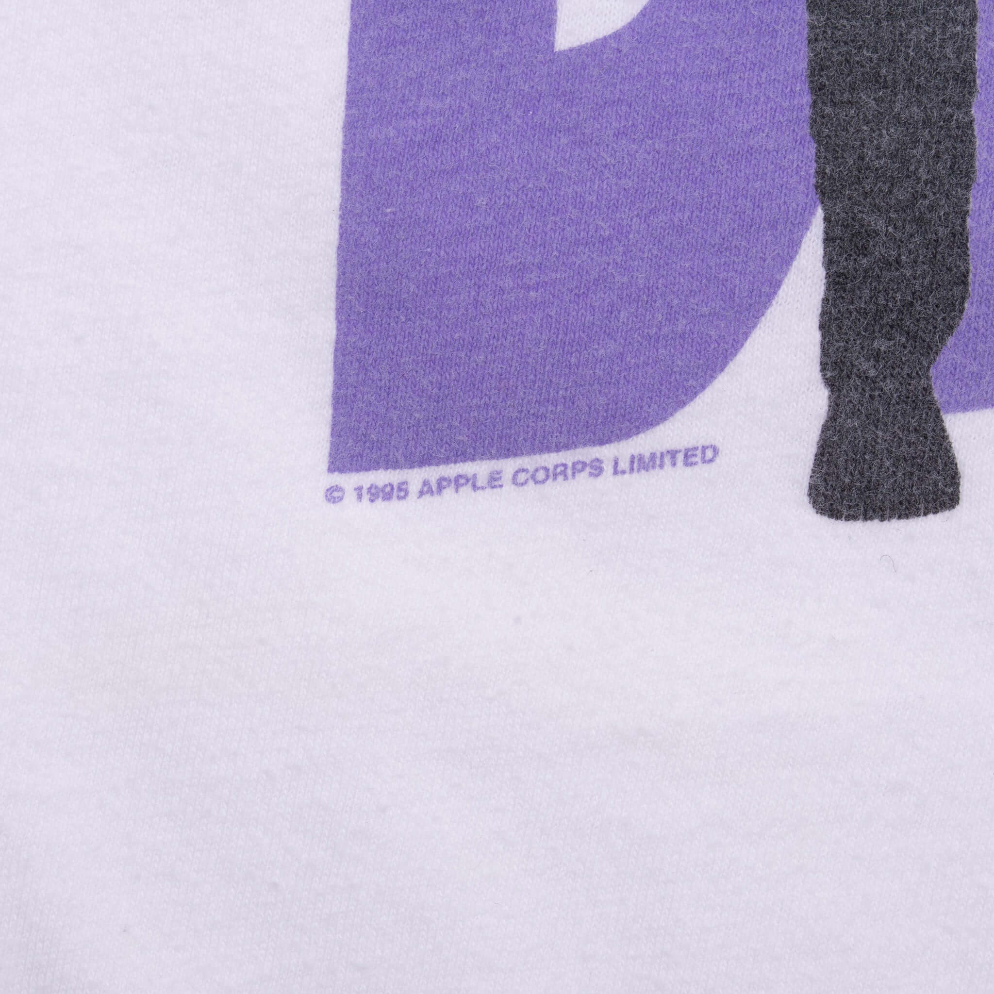 Vintage The Beatles 1995 White Tee Shirt Size XL Made In Usa With Single Stitch Sleeves