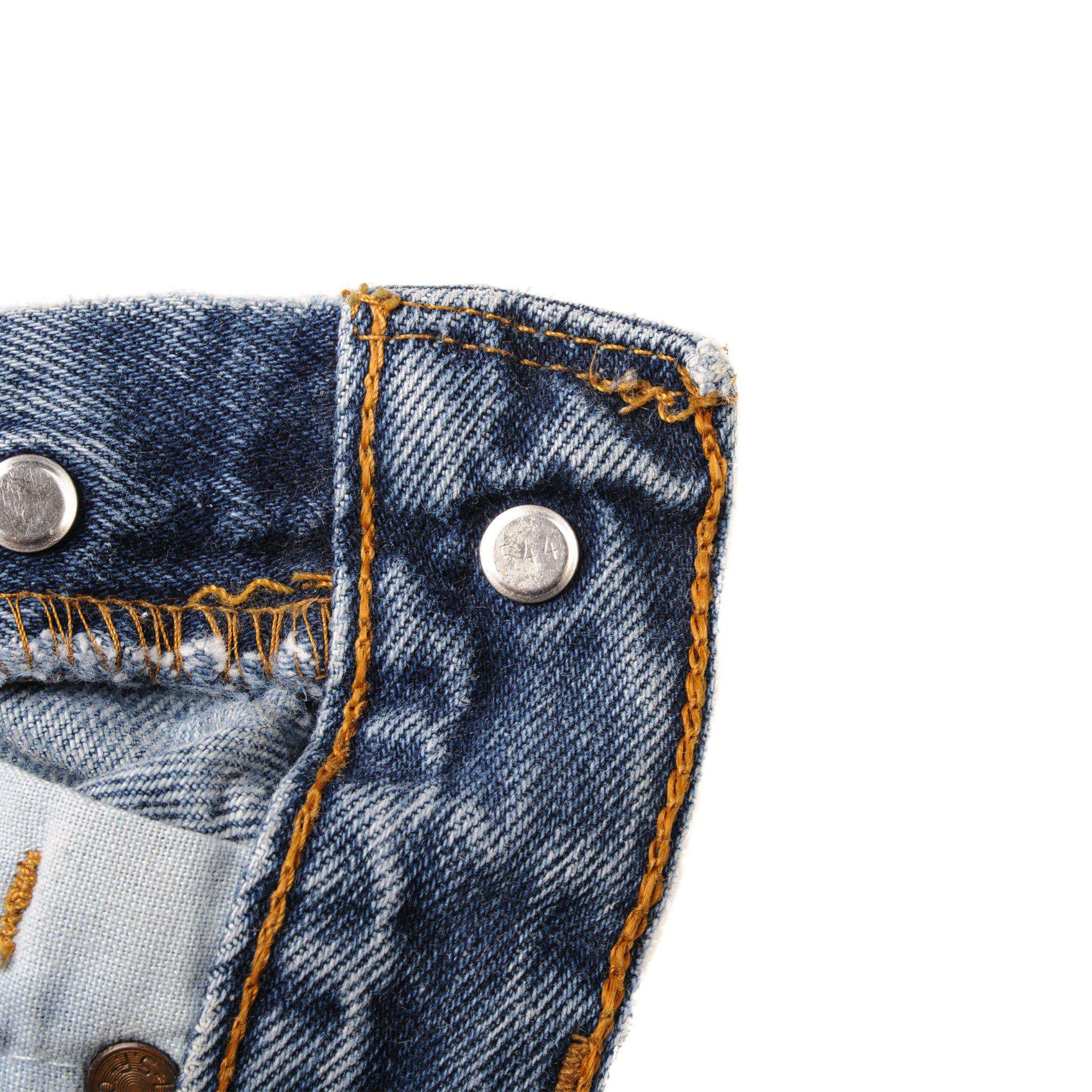 VINTAGE LEVIS 501 JEANS INDIGO 1990S SIZE W25 L30 MADE IN USA