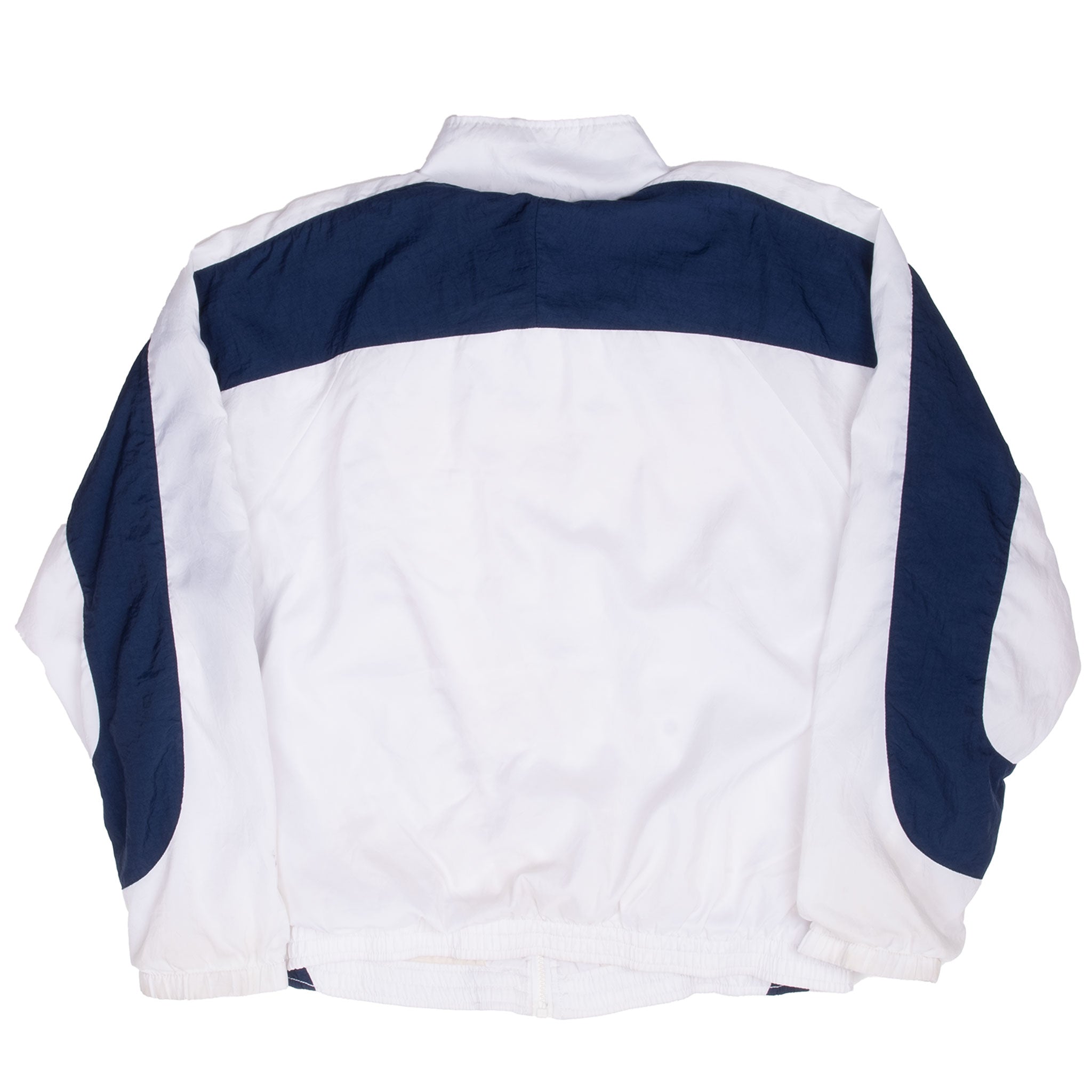 Vintage Nike Classic Swoosh Blue White Windbreaker Jacket 1990S Size Medium