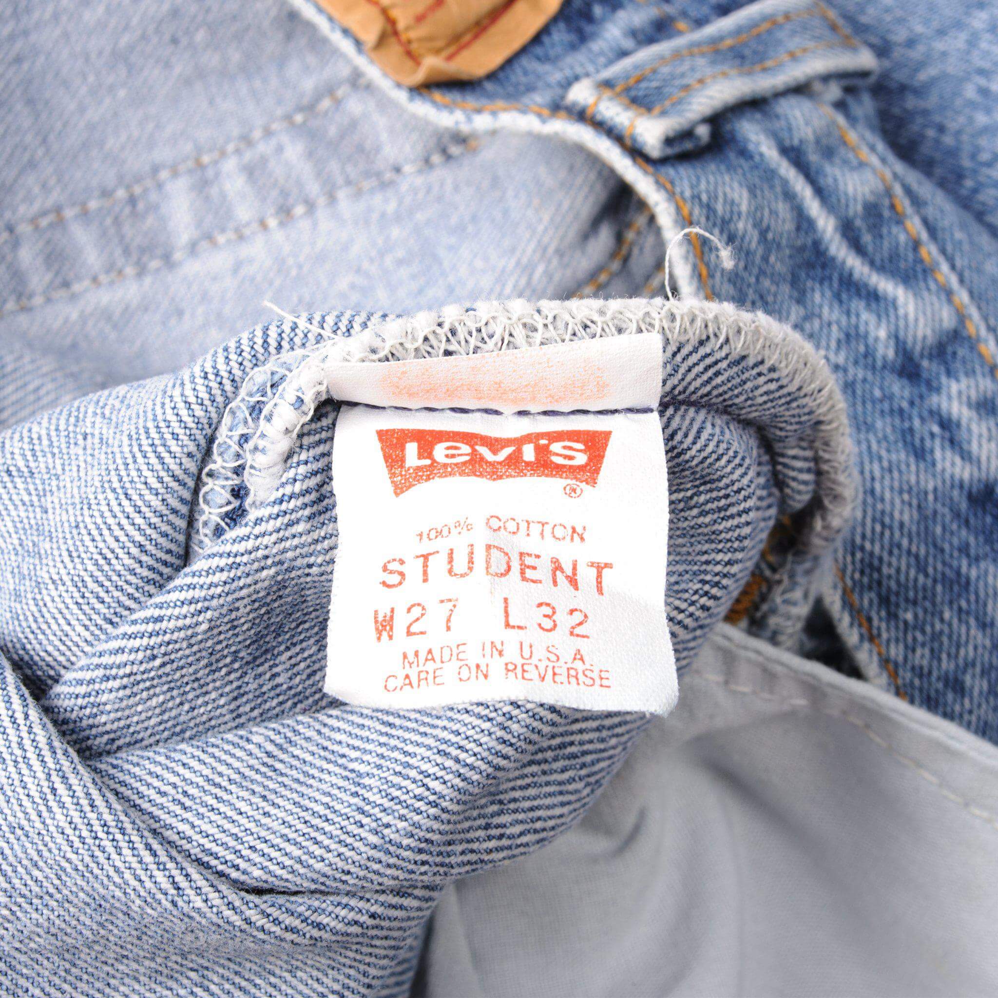 VINTAGE LEVIS 701 STUDENT FIT JEANS INDIGO 1988-1993 SIZE W24 L30 MADE IN USA