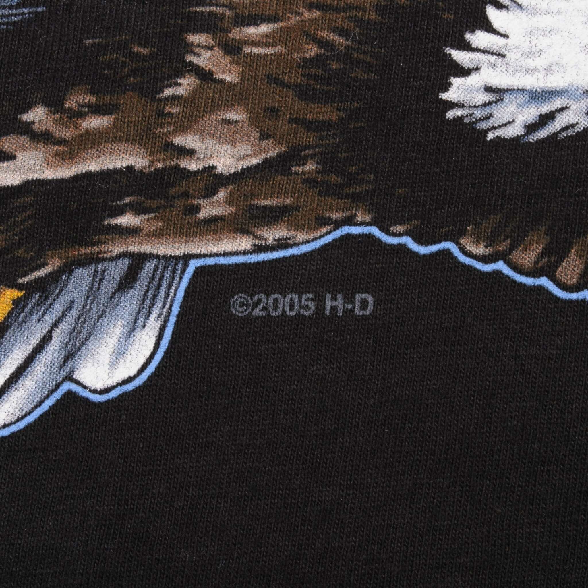 Vintage Harley Davidson Tee Shirt Eagle Bedford Texas 2005 Size Large Made In USA