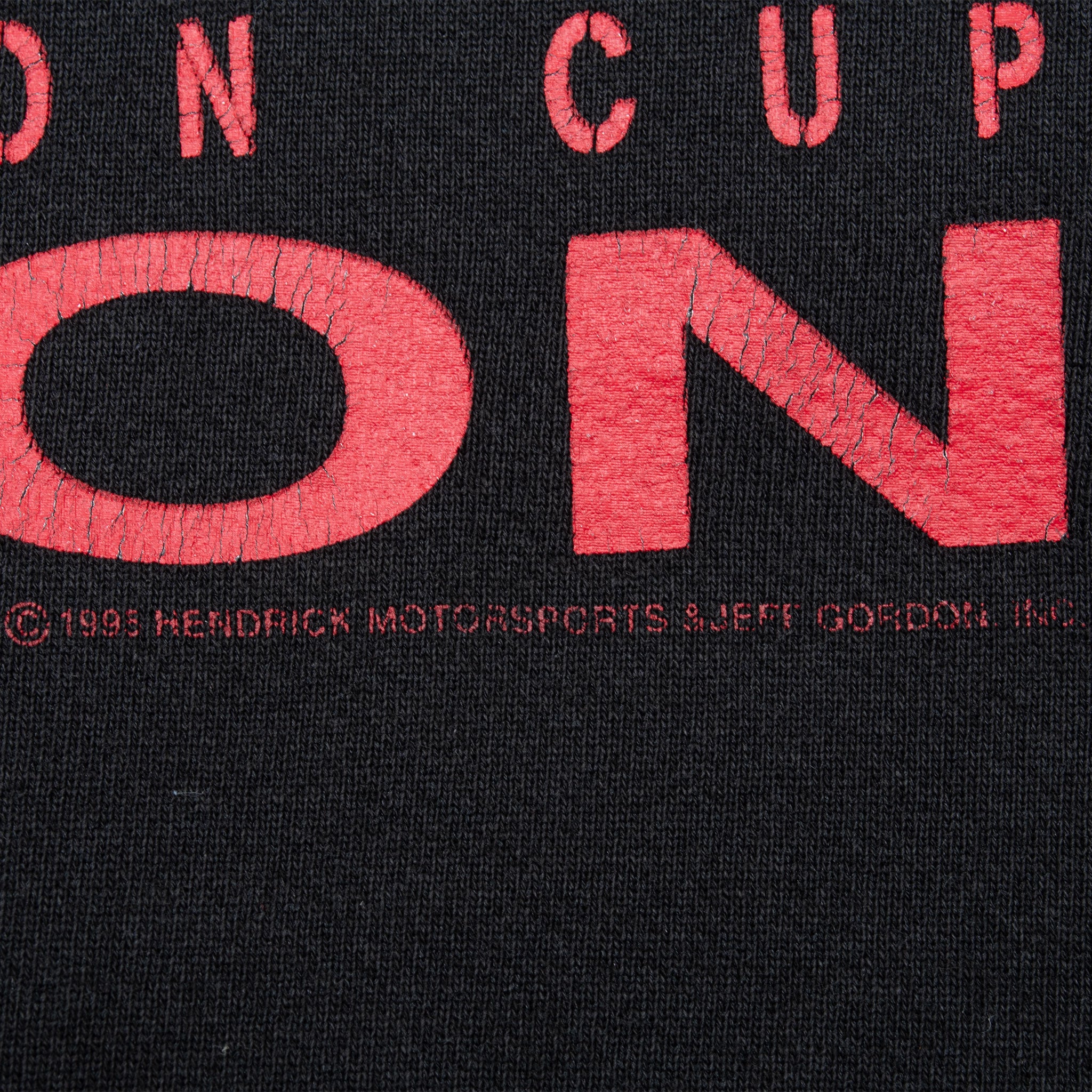 Vintage Nascar Jeff Gordon Winston Cup Champion 1995 Sweatshirt Size XL Made In Usa