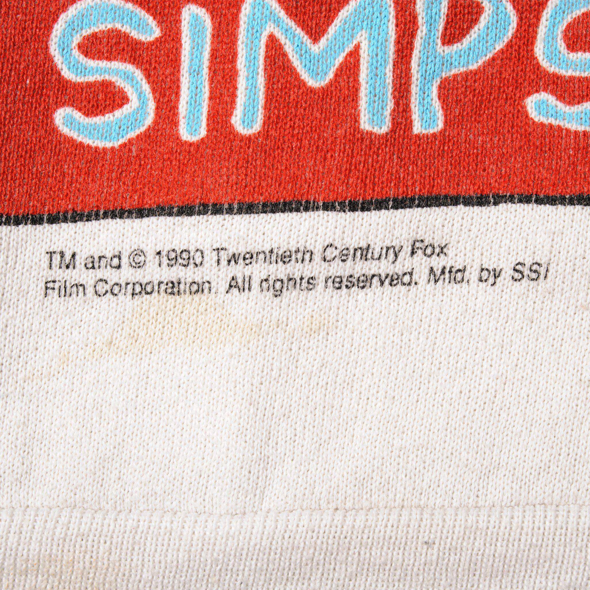 VINTAGE THE SIMPSONS SWEATSHIRT 1990 SIZE XL MADE IN USA