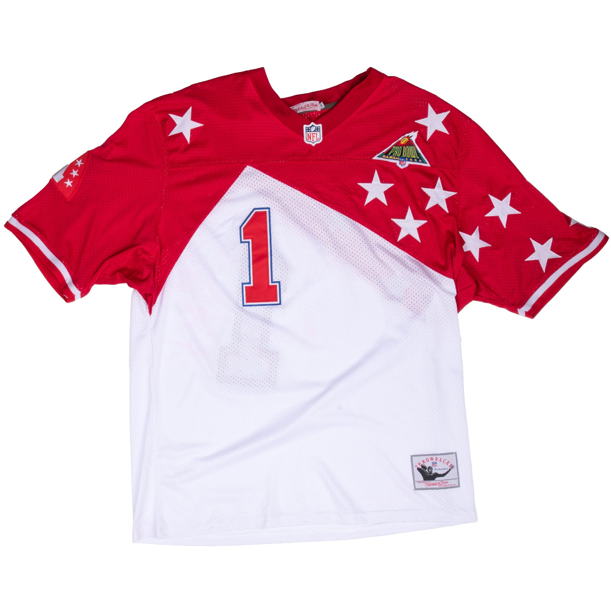 Vintage Nfl All Star Gonzalez #1 Hawaii Pro Bowl Mitchell & Ness Jersey 1995 Size 2XL