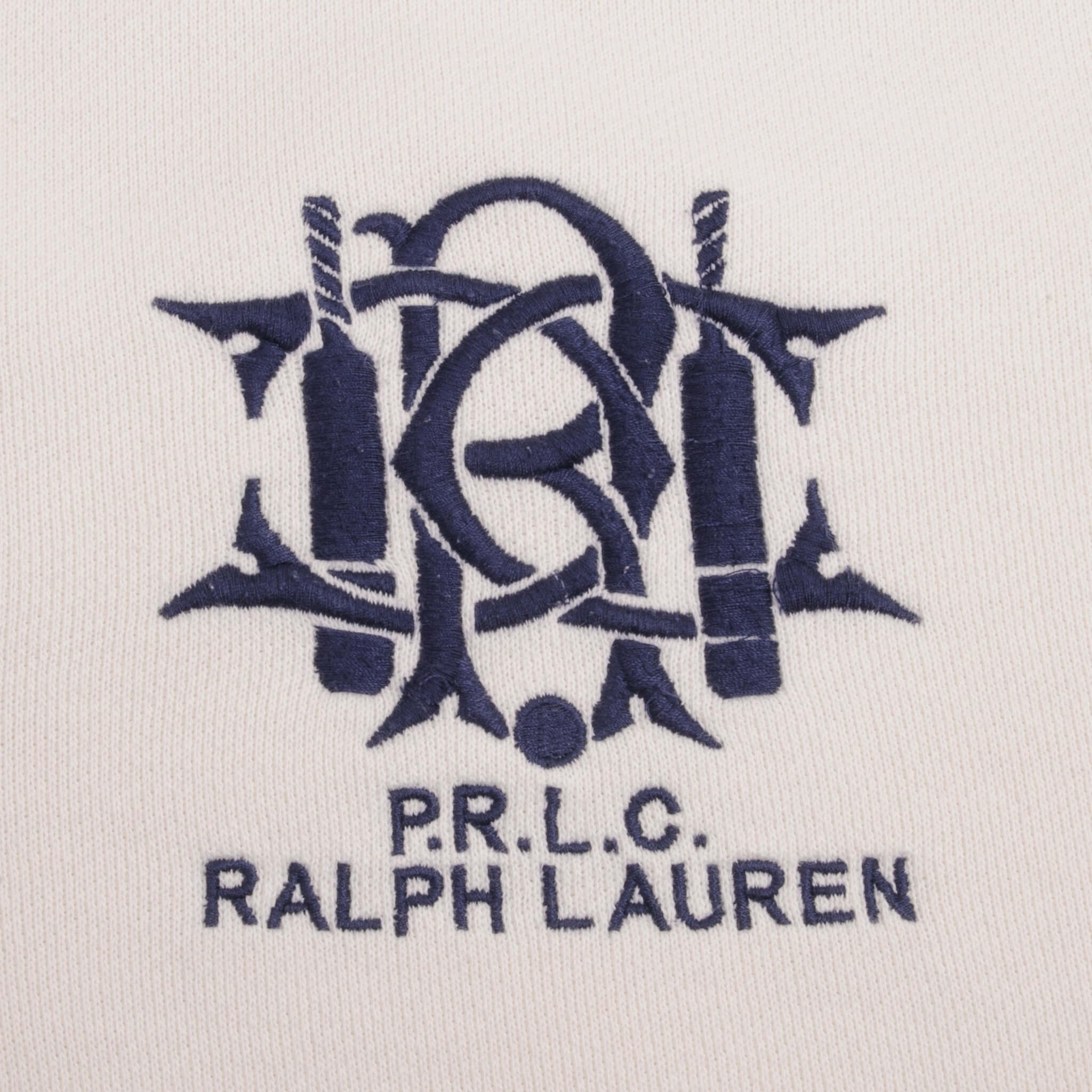 Vintage Polo Ralph Lauren Prlc White Heavyweight Hoodie Sweatshirt 1990S Size XL