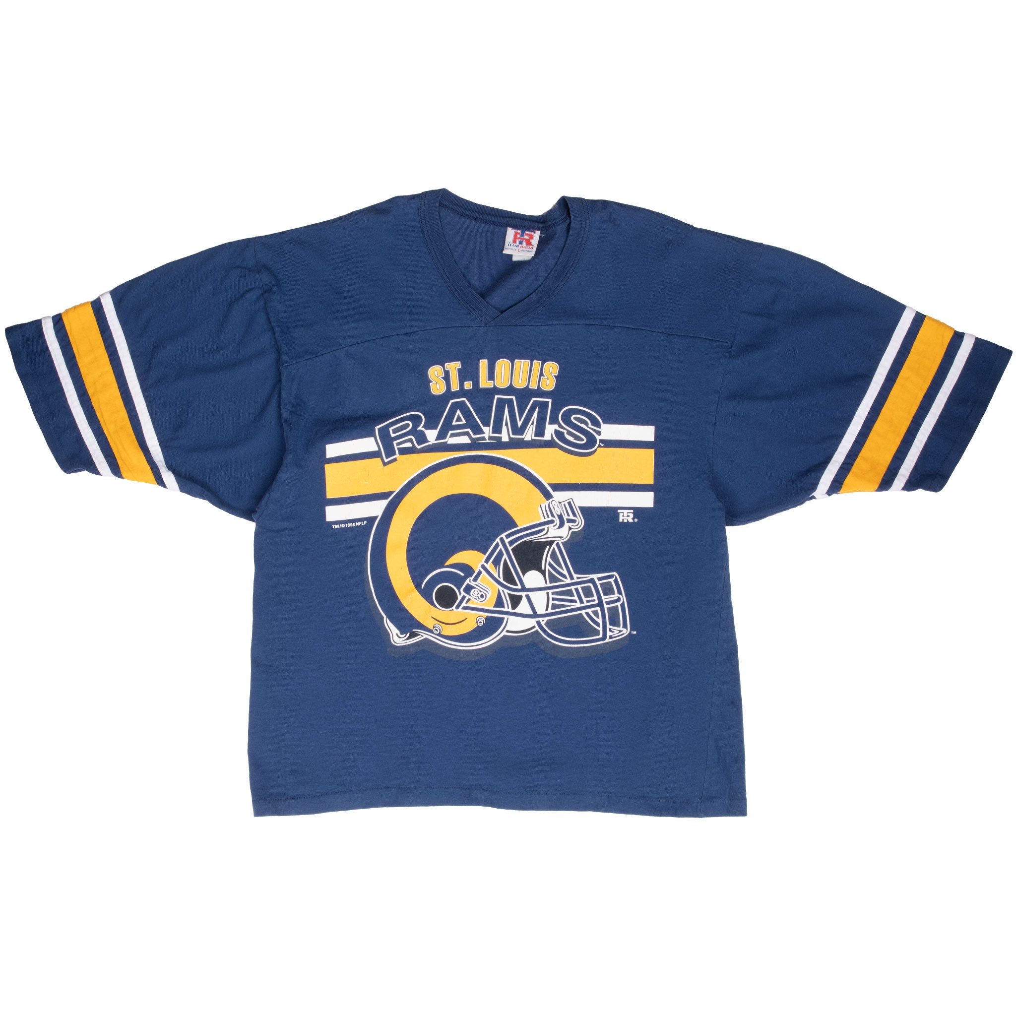 Vintage Nfl Saint Louis Rams 1995 Tee Shirt Size Large Made In Usa With Single Stitch Sleeves