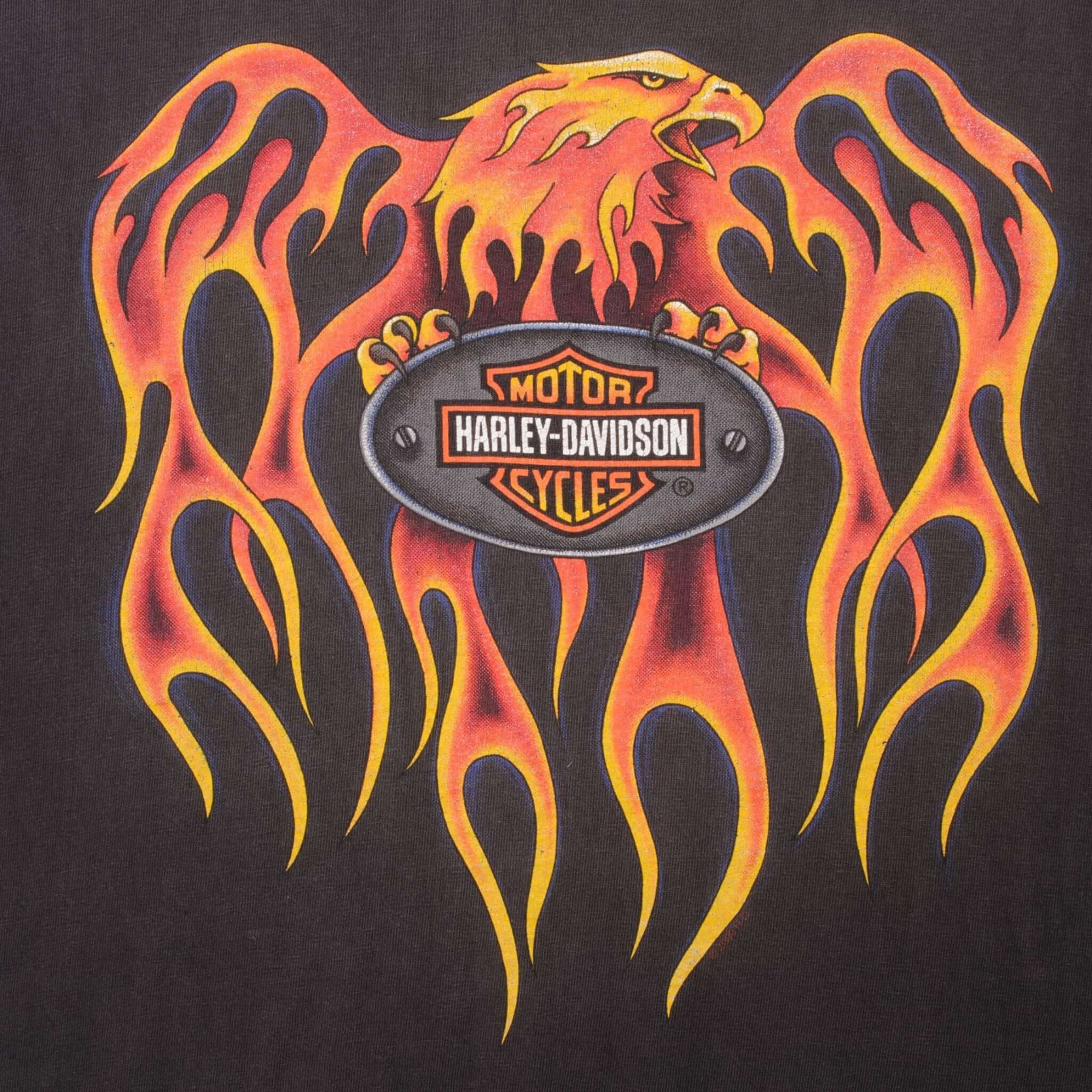 Vintage Harley Davidson Motor Cycles Orlando Florida 2000 Size Large Made In USA