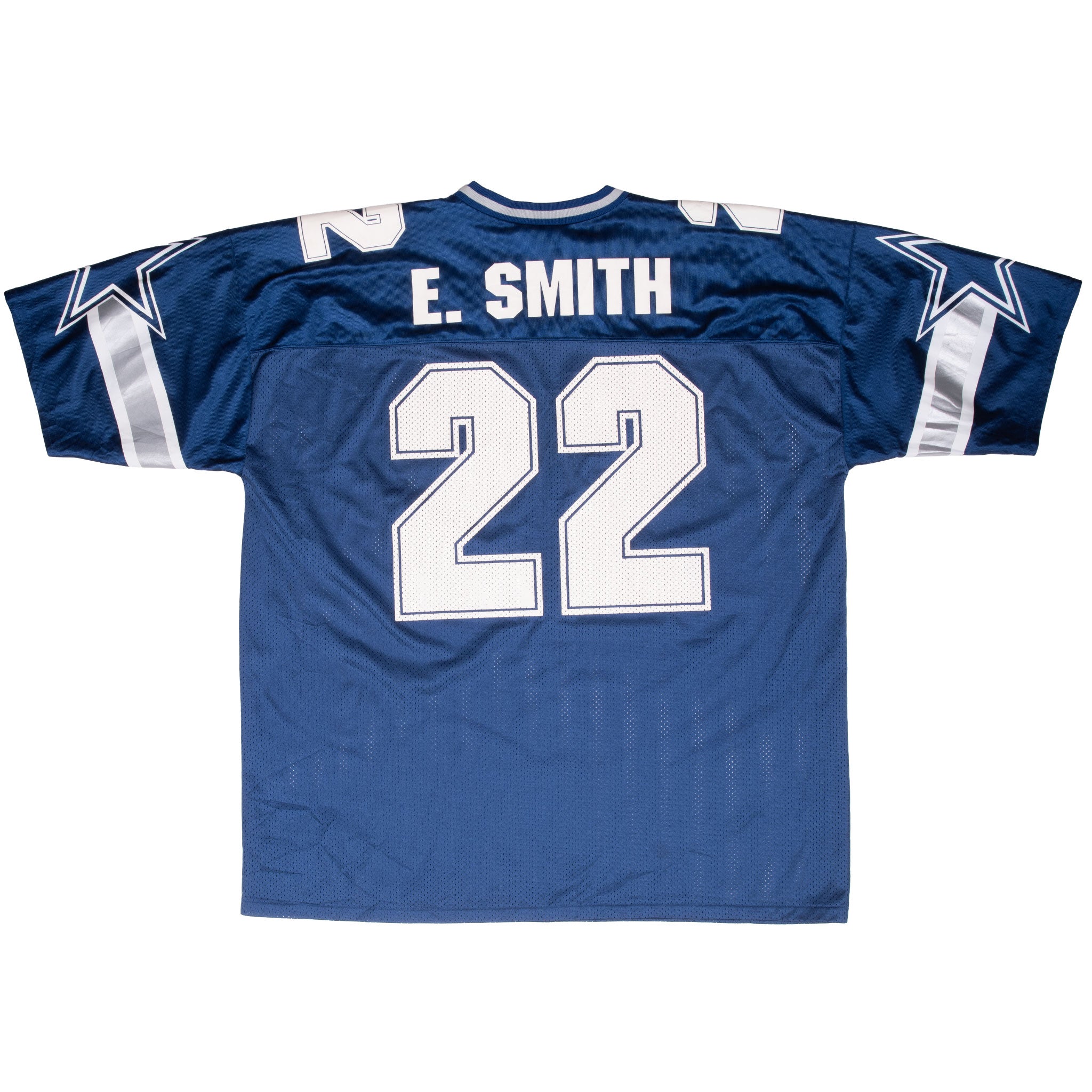Vintage Nfl Dallas Cowboys E Smith #22 Logo Athletic Jersey 2000S Size 2XL With Single Stitch Sleeves