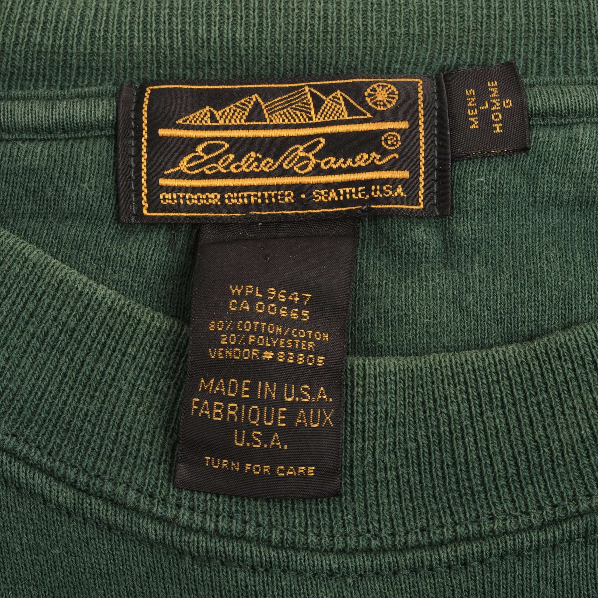 Vintage Eddie Bauer Goose Sweatshirt 1990S Size Large Made In USA